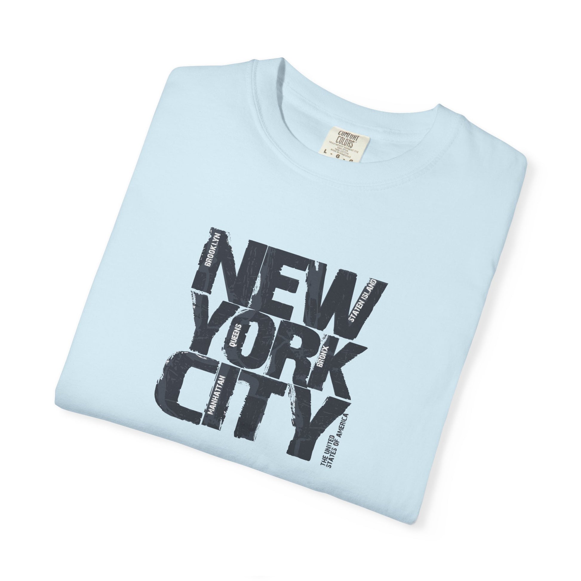 New York City Block Print T-Shirt Printify