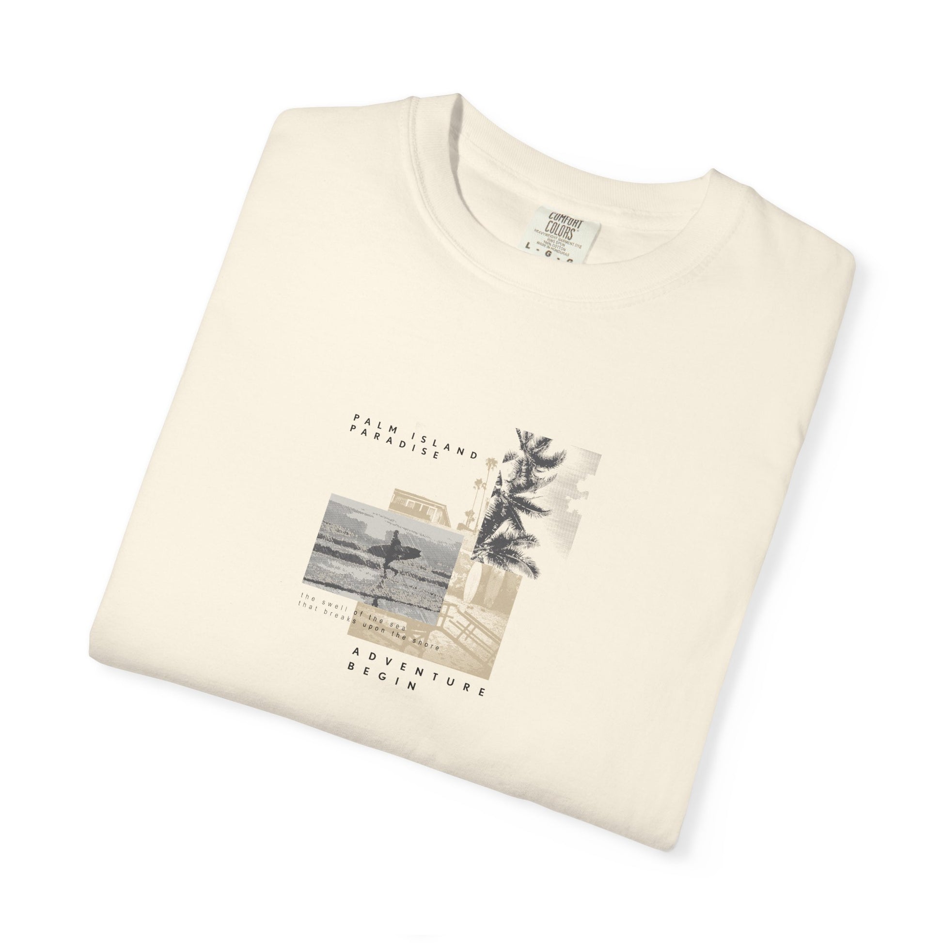 Graphic Tee - Coastal Collage "Take It Easy" Shirt