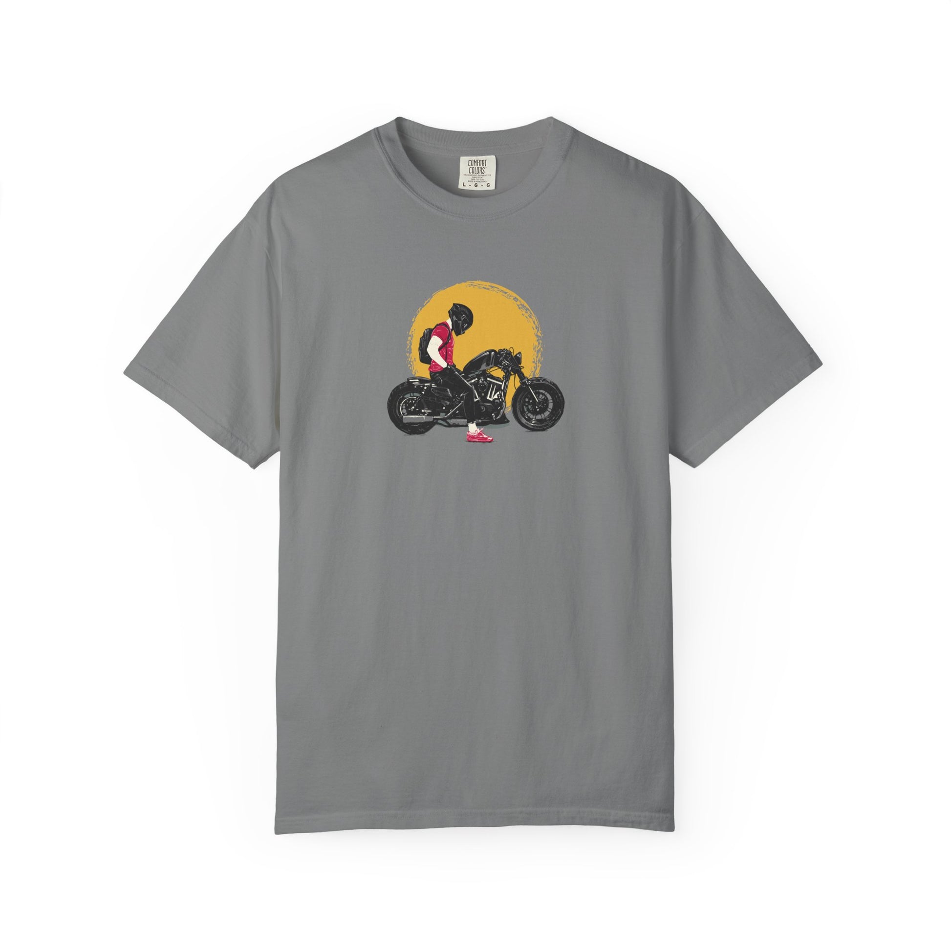 Motorcycle Sunset T-Shirt — Vintage Biker Graphic