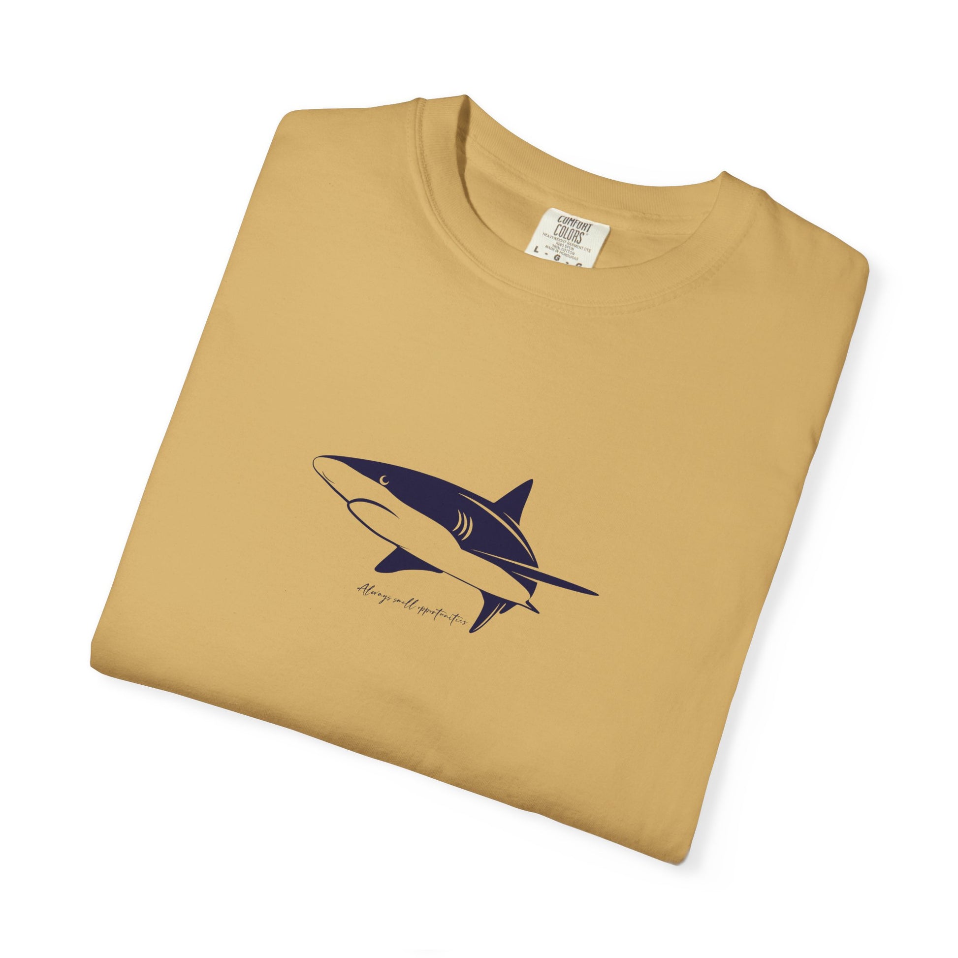 Shark Outline Tee — Minimalist Surf & Ocean Graphic T-Shirt