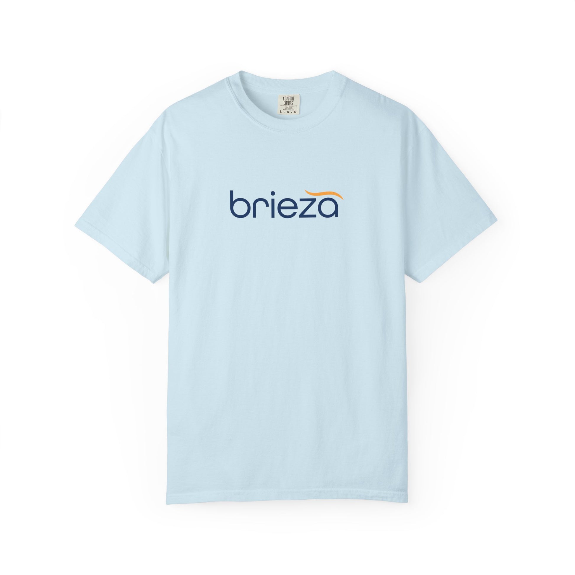 light blue brieza logo graphic tee