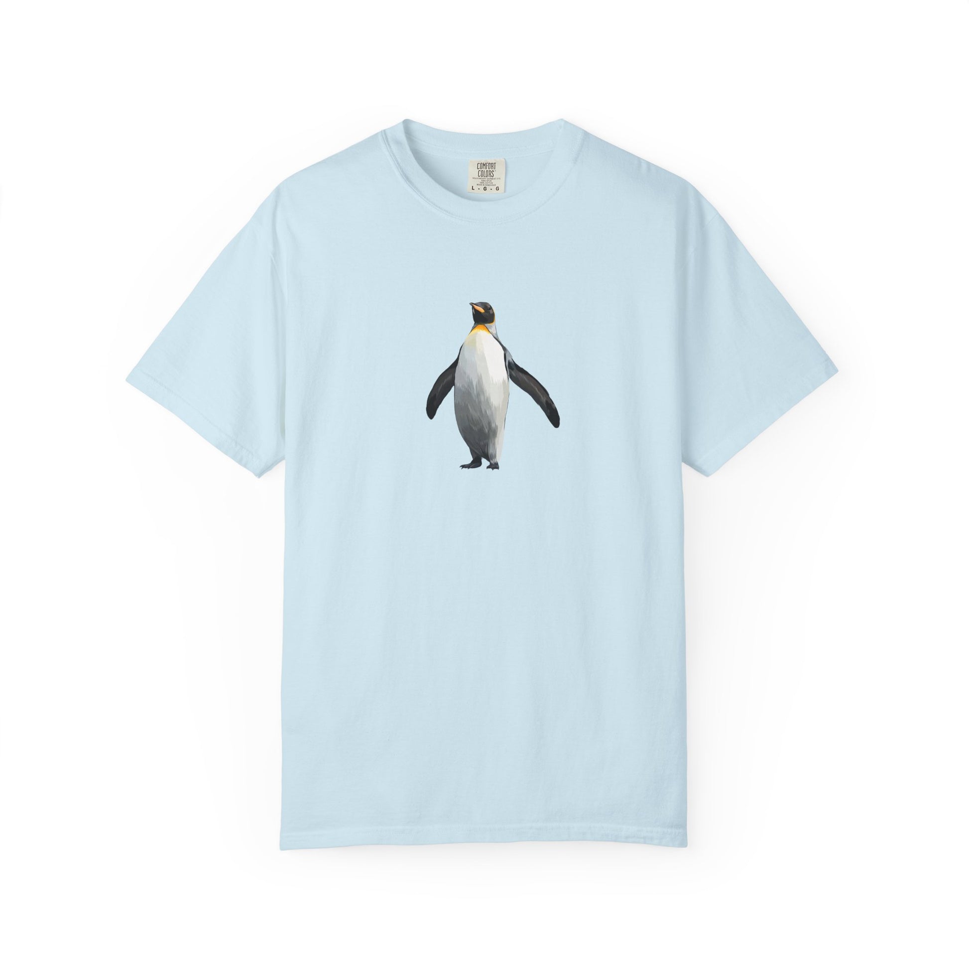 Penguin Graphic T-Shirt – Minimal King Penguin Illustration world