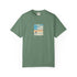 green beach stripes surf graphic t shirt