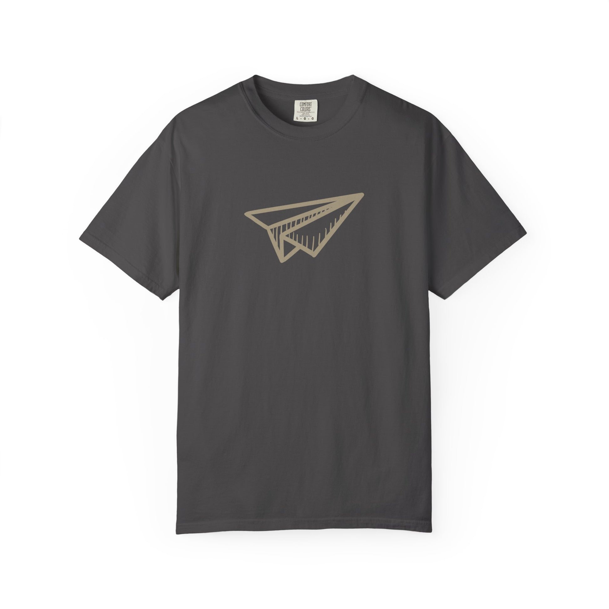 Paper Airplane Graphic T-Shirt – Minimalist Retro Plane Tee