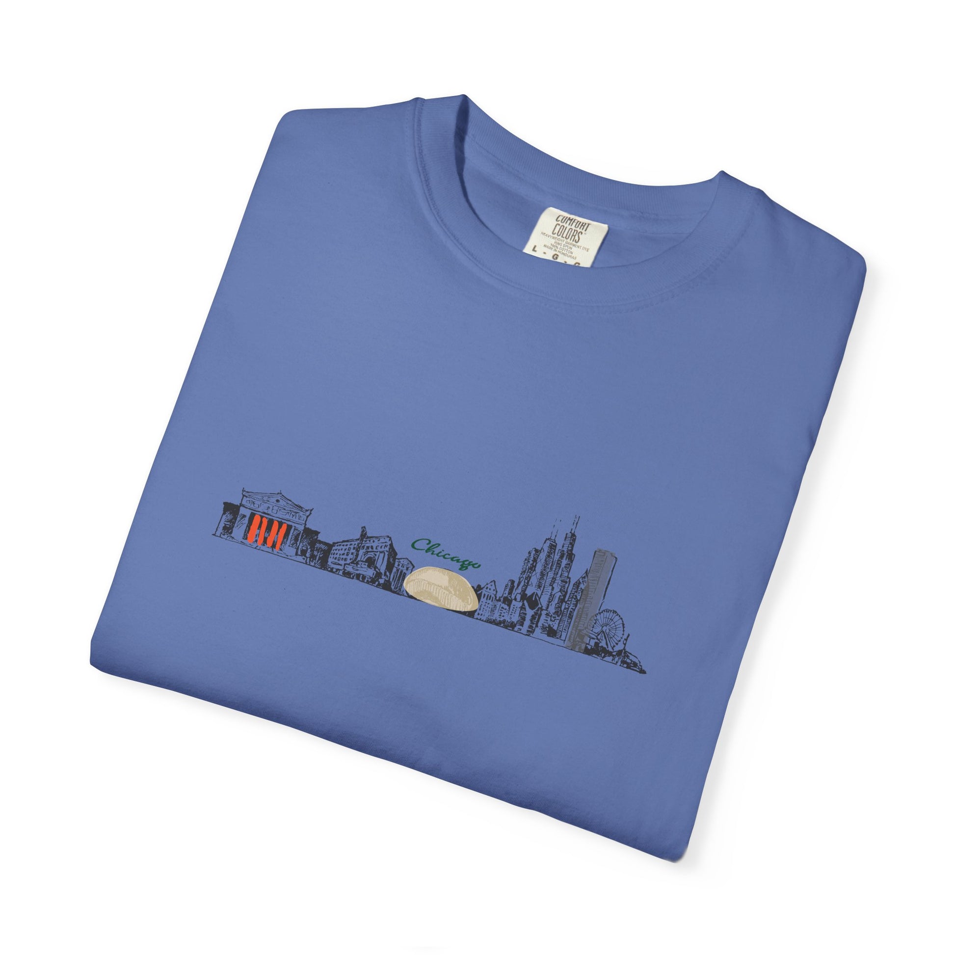 City Skyline T-Shirt — Minimal Watercolor Landmarks Tee