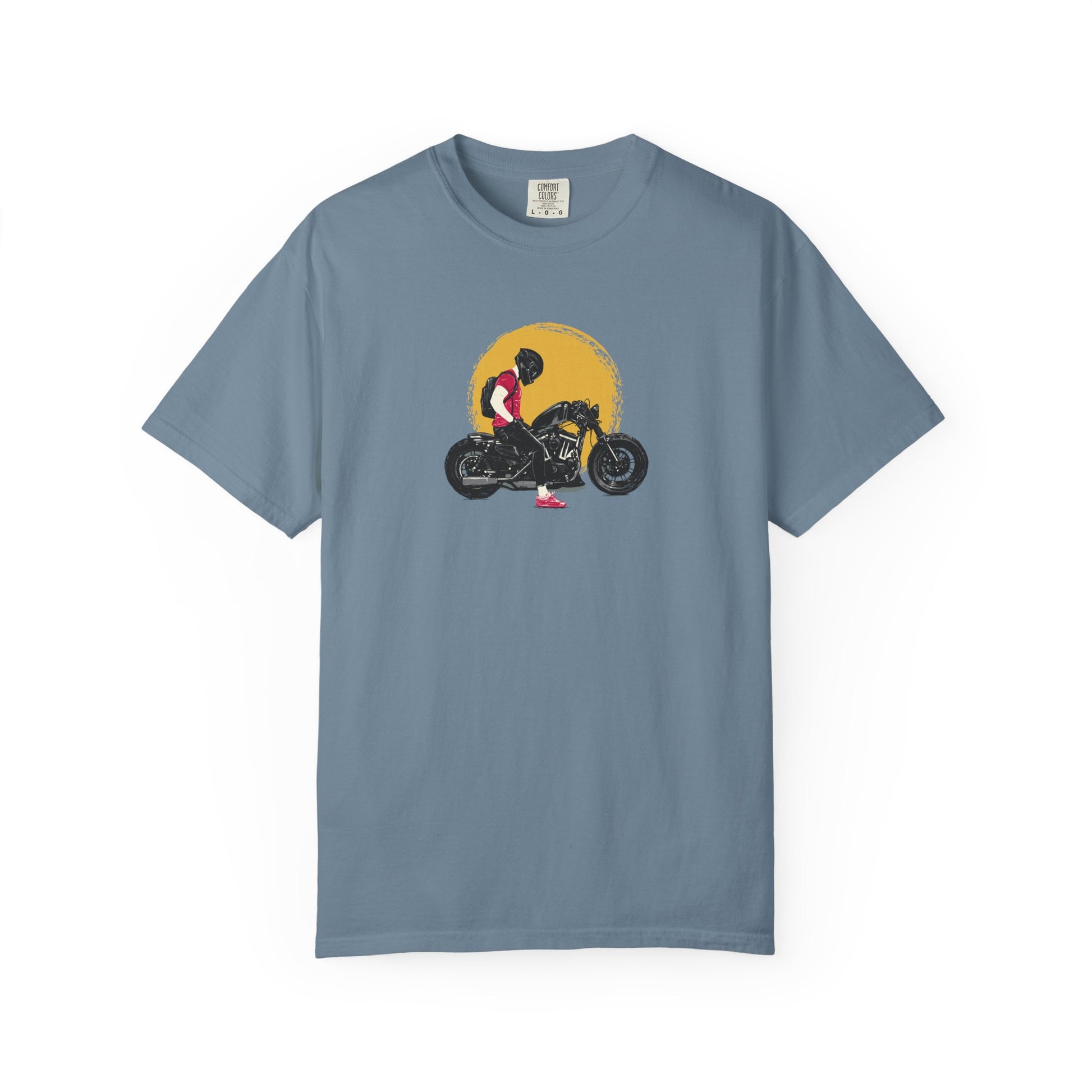 Motorcycle Sunset T-Shirt — Vintage Biker Graphic