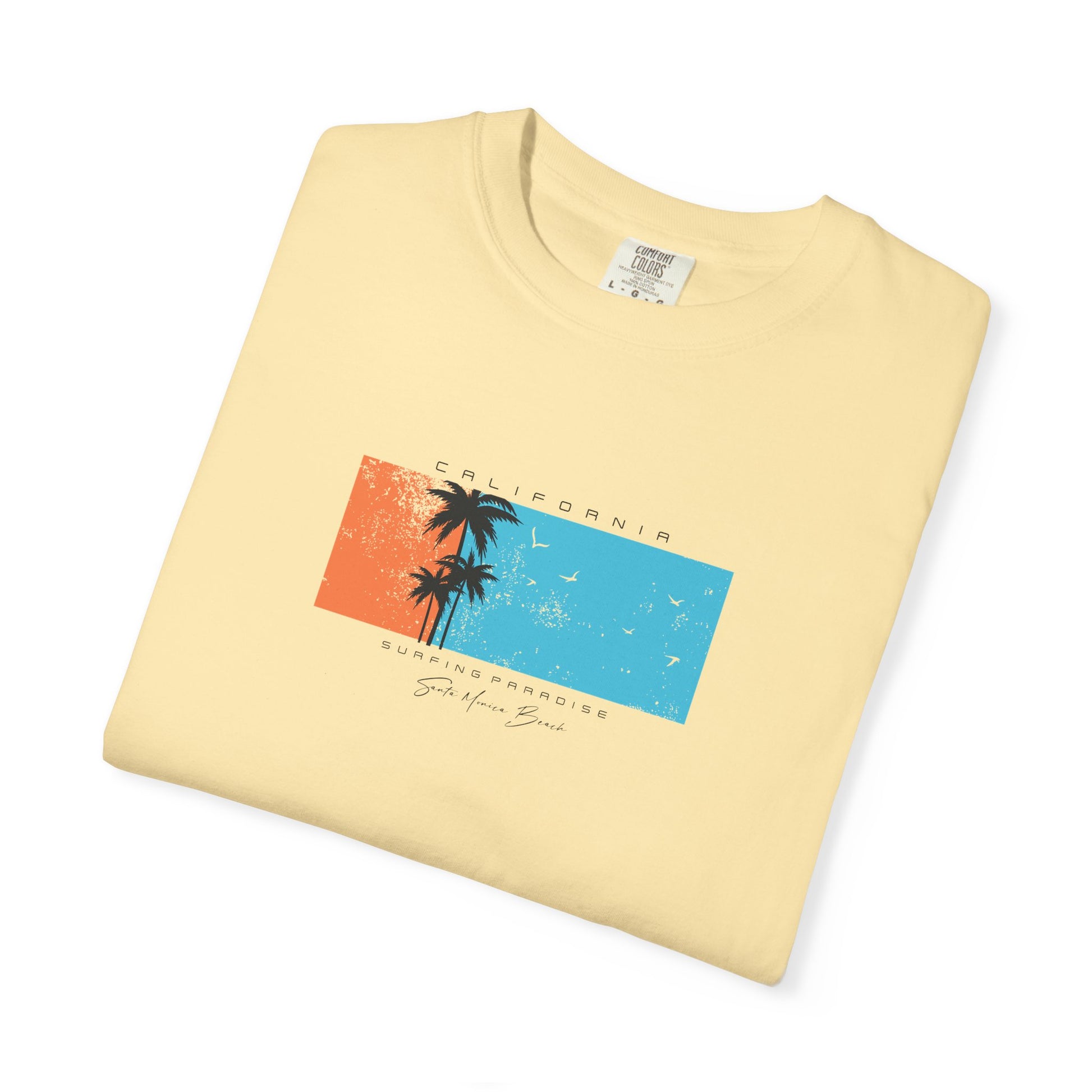 Vintage Palm Sunset T-Shirt — 'Stay Salty' Beach Graphic Tee
