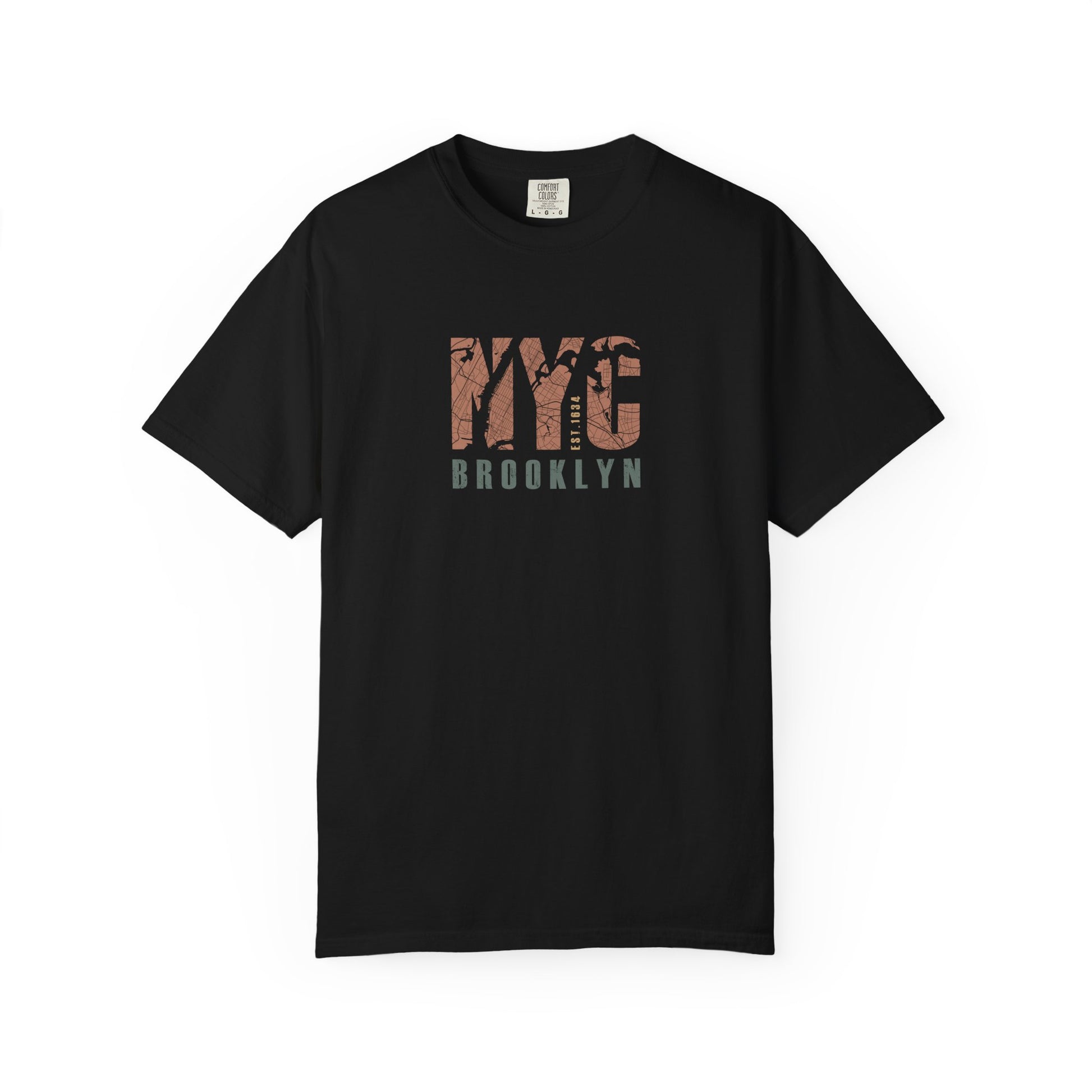 NYC Brooklyn Vintage Graphic T-Shirt – Distressed City Skyline Tee