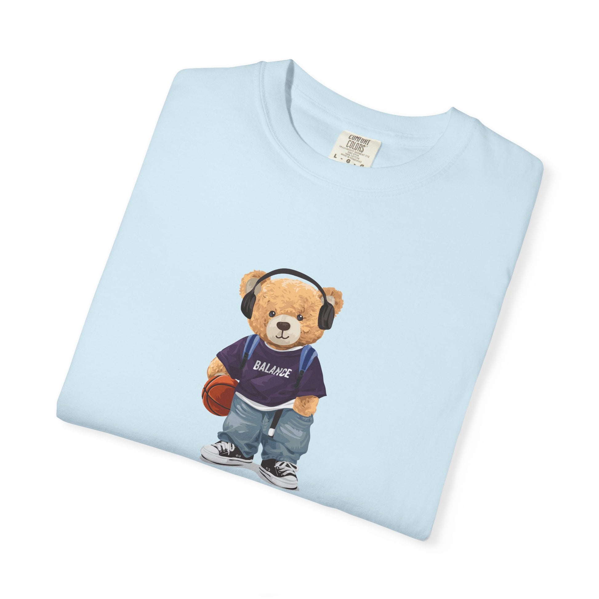 Teddy Bear Basketball Tee - Bear Graphic T-Shirt