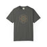 Gray t-shirt with motivational text on a white background