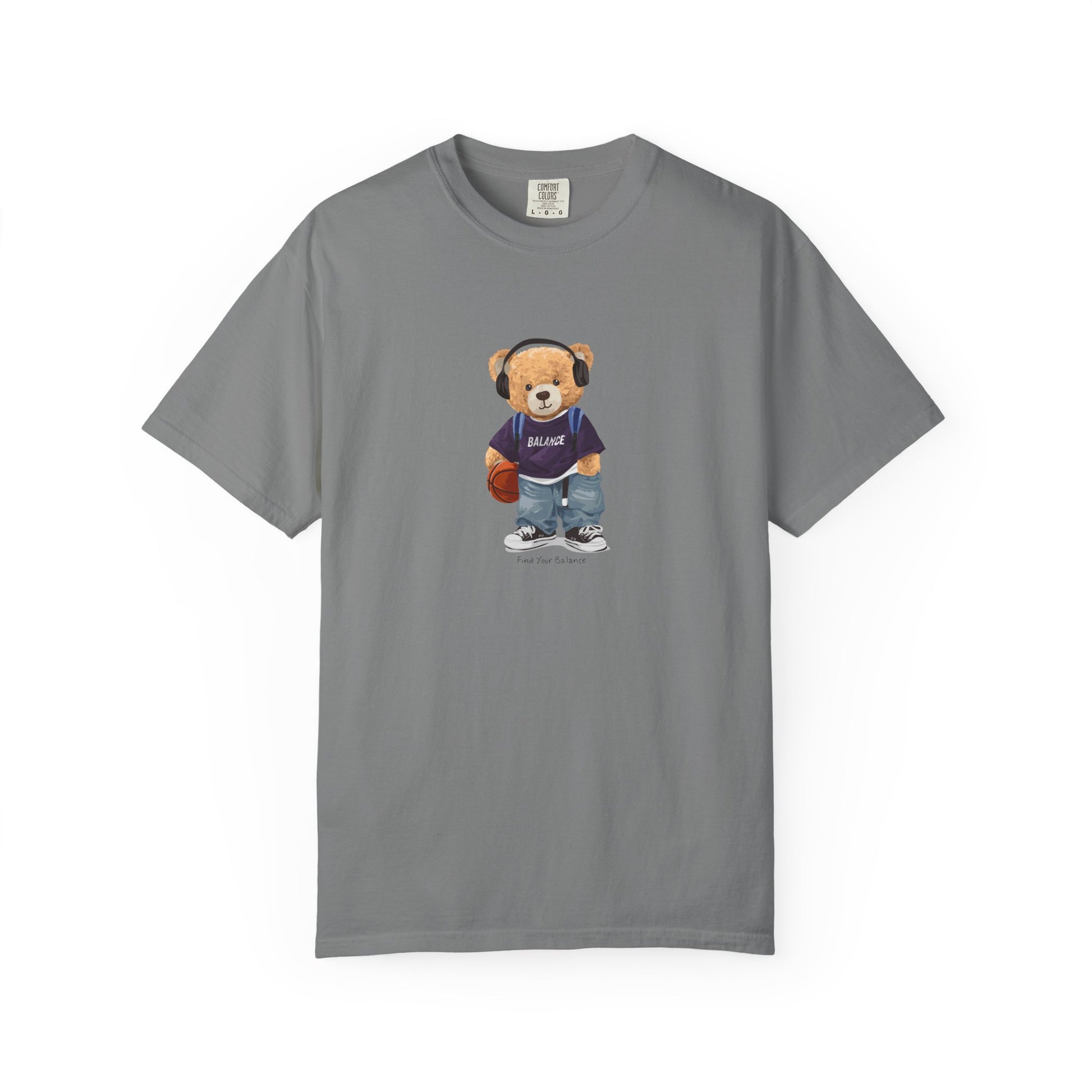 Teddy Bear Basketball Tee - Bear Graphic T-Shirt