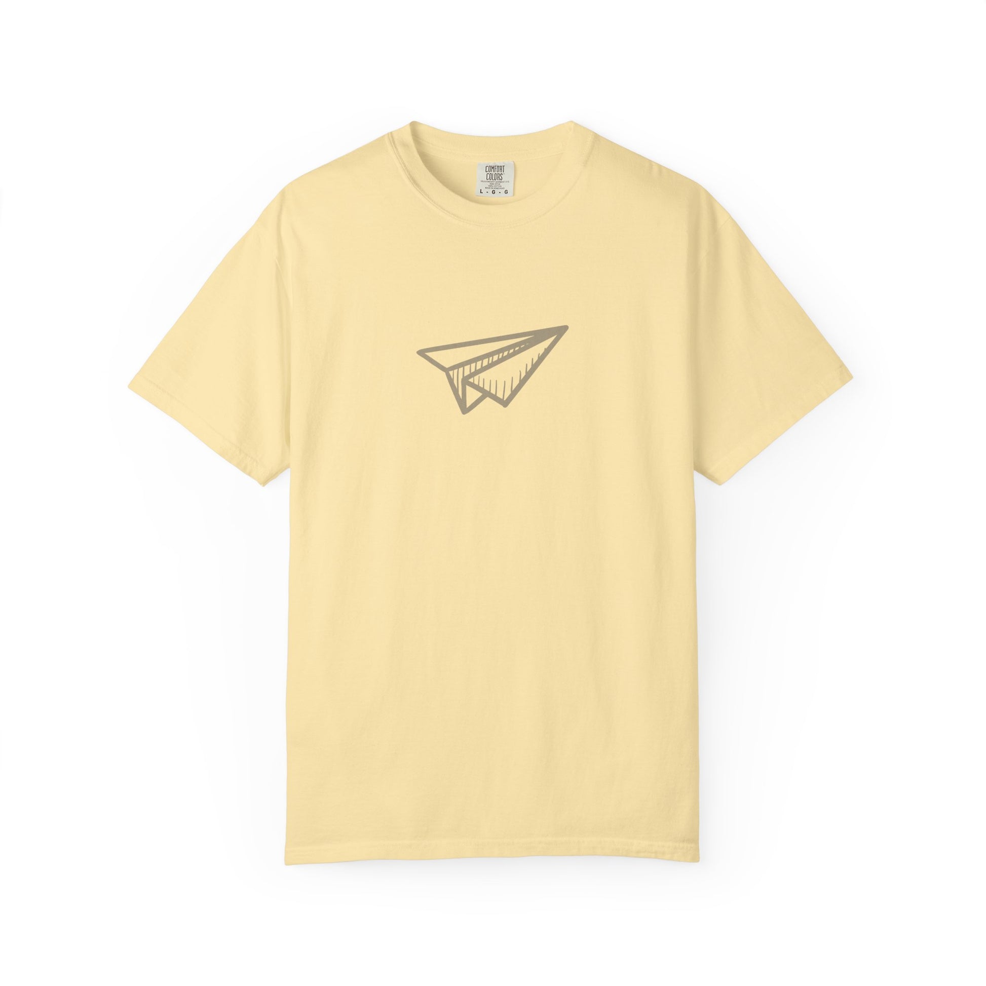 Paper Airplane Graphic T-Shirt – Minimalist Retro Plane Tee