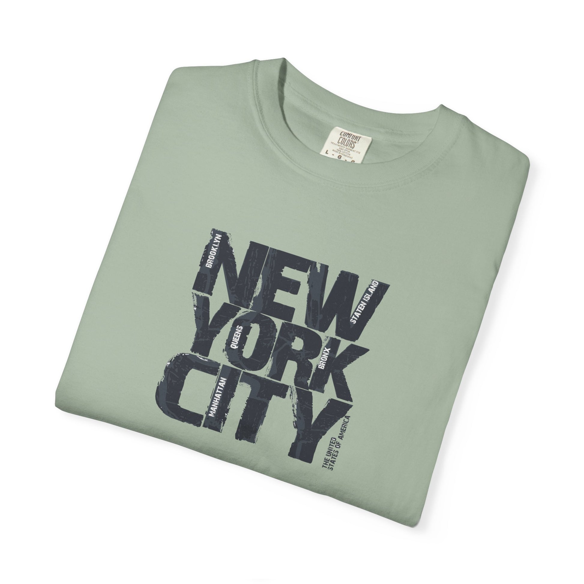 New York City Block Print T-Shirt Printify