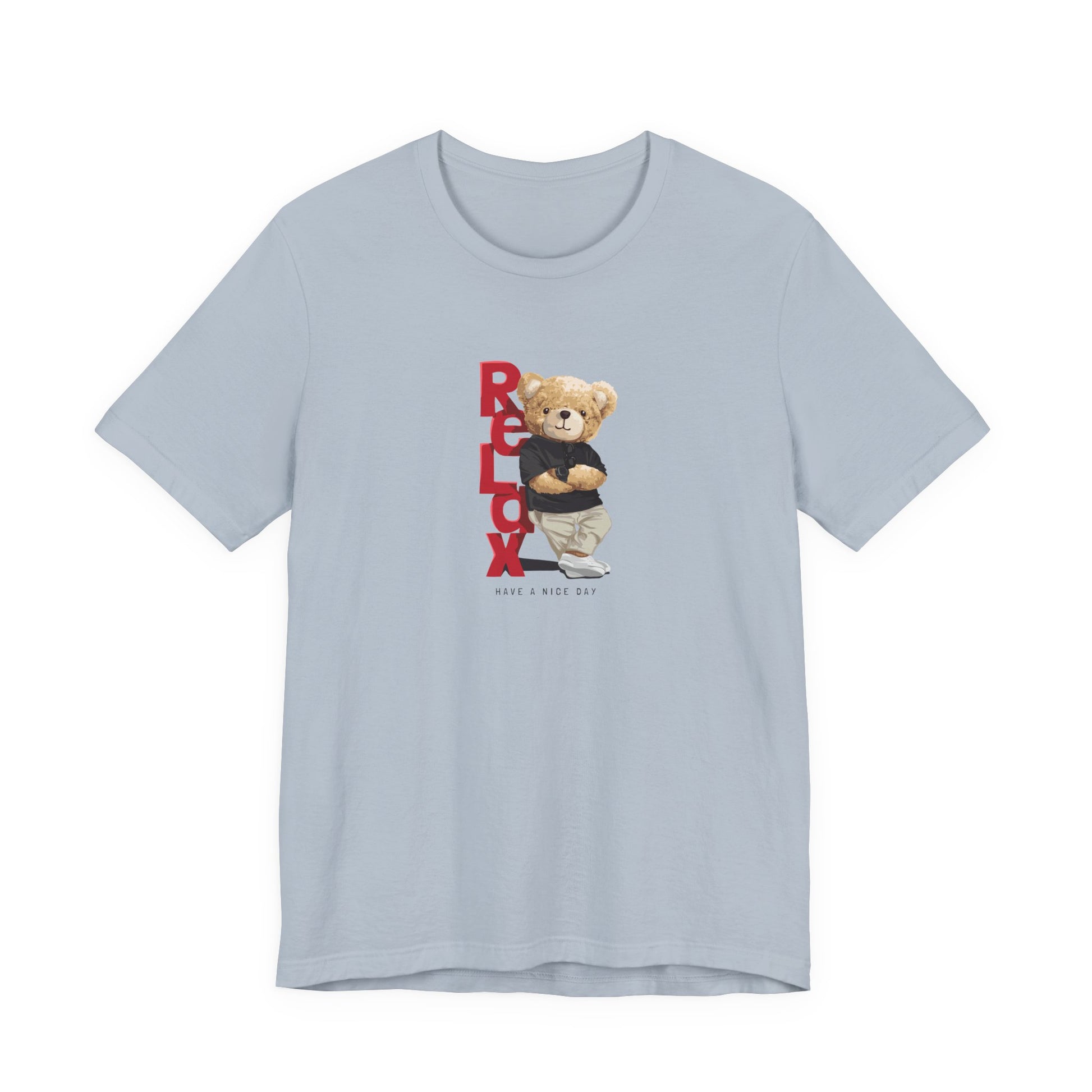 Relax Teddy Bear Graphic Tee — "RELAX" Streetwear T‑Shirt