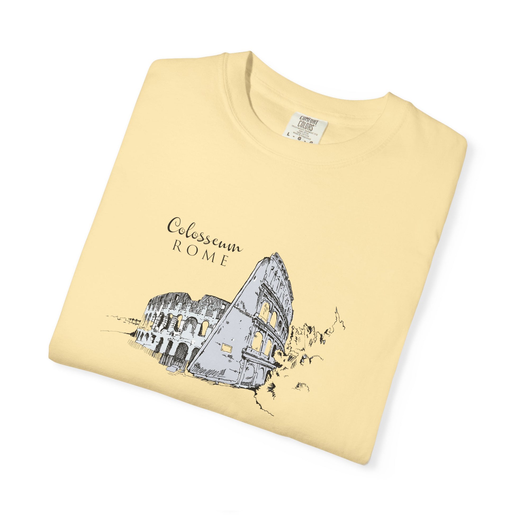 Rome Colosseum Sketch T-Shirt — Vintage Travel Tee world