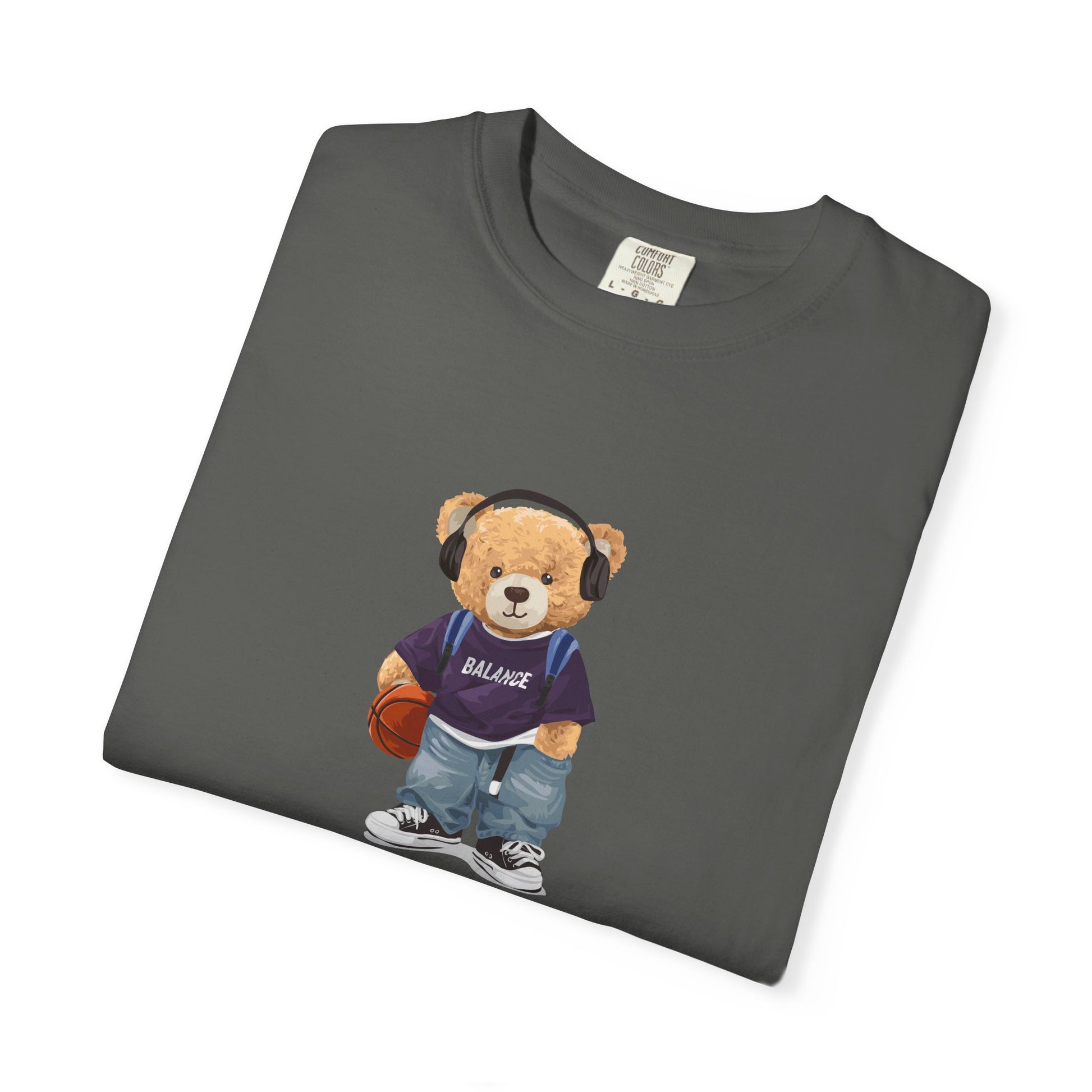Teddy Bear Basketball Tee - Bear Graphic T-Shirt
