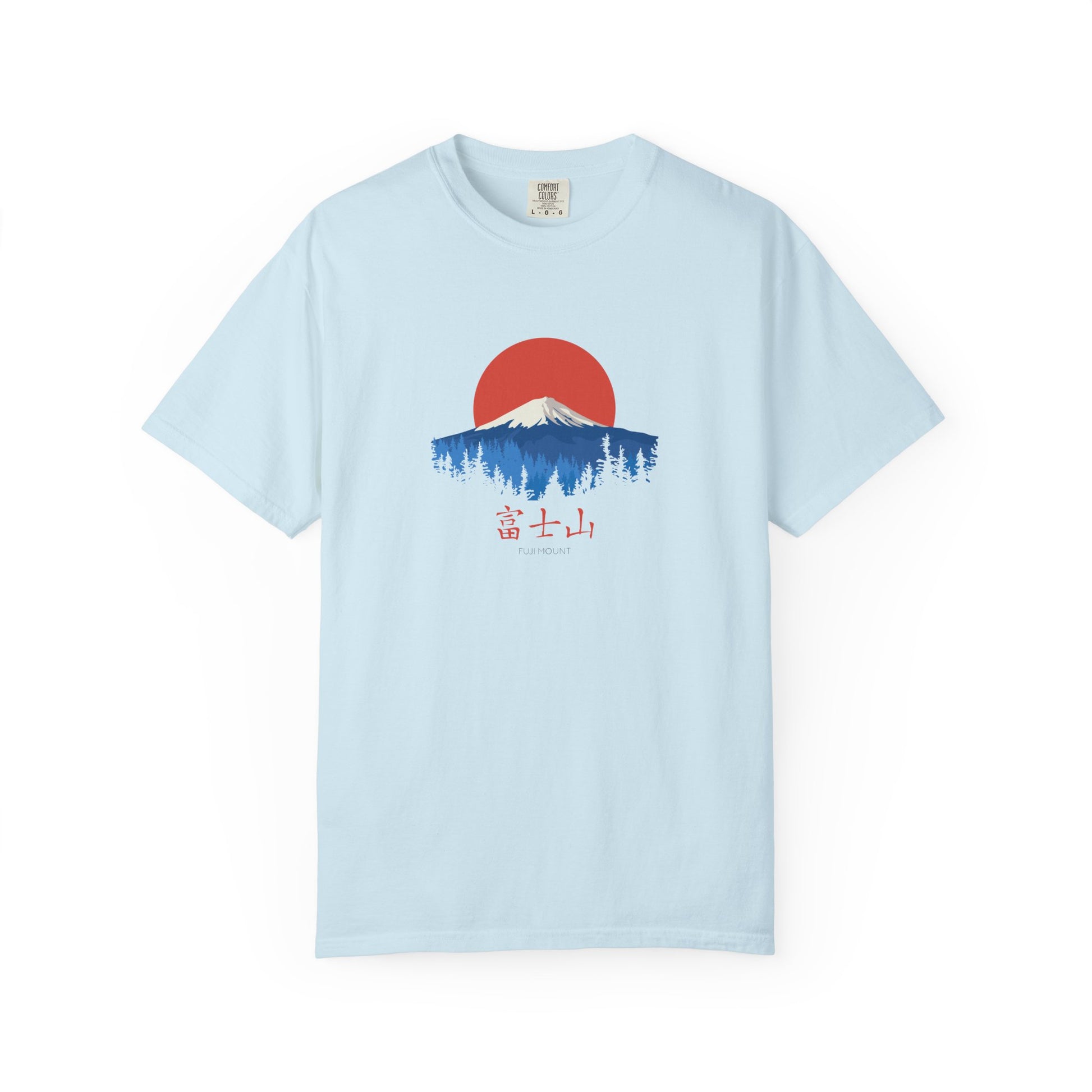 T-Shirt | Mount Fuji Sunrise Graphic Tee — Japanese Kanji Nature Design world