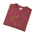 red  Folded  t-shirt  white adoog outline