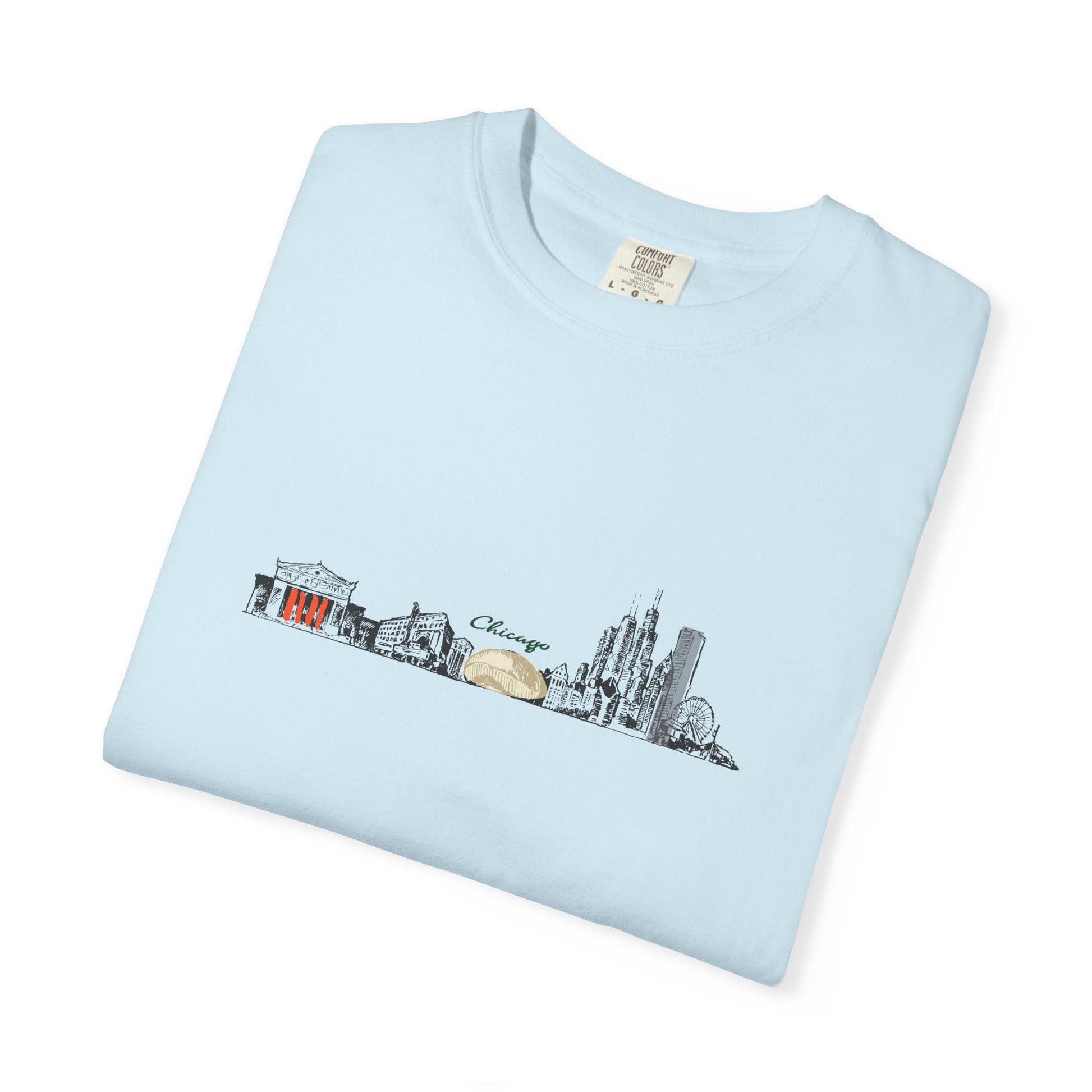 City Skyline T-Shirt — Minimal Watercolor Landmarks Tee