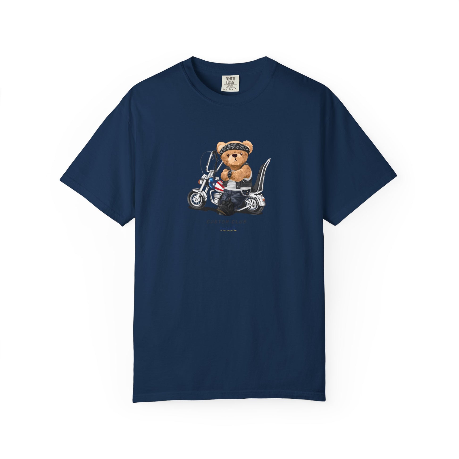 Teddy Bear on Scooter T-Shirt — Cute Vintage Scooter Graphic Tee Lifestyle
