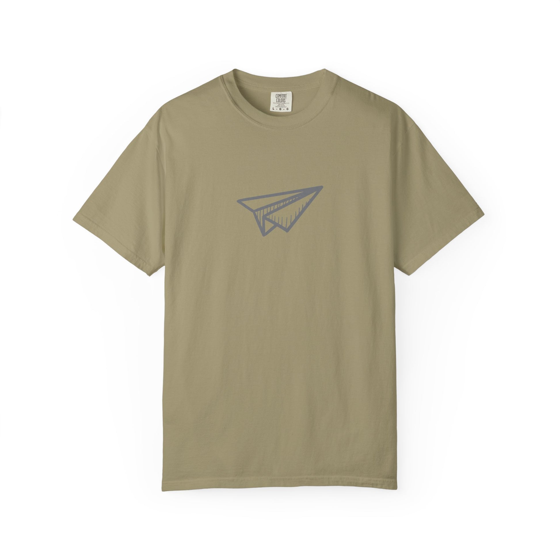 Paper Airplane Graphic T-Shirt — Minimalist Travel & Adventure Tee