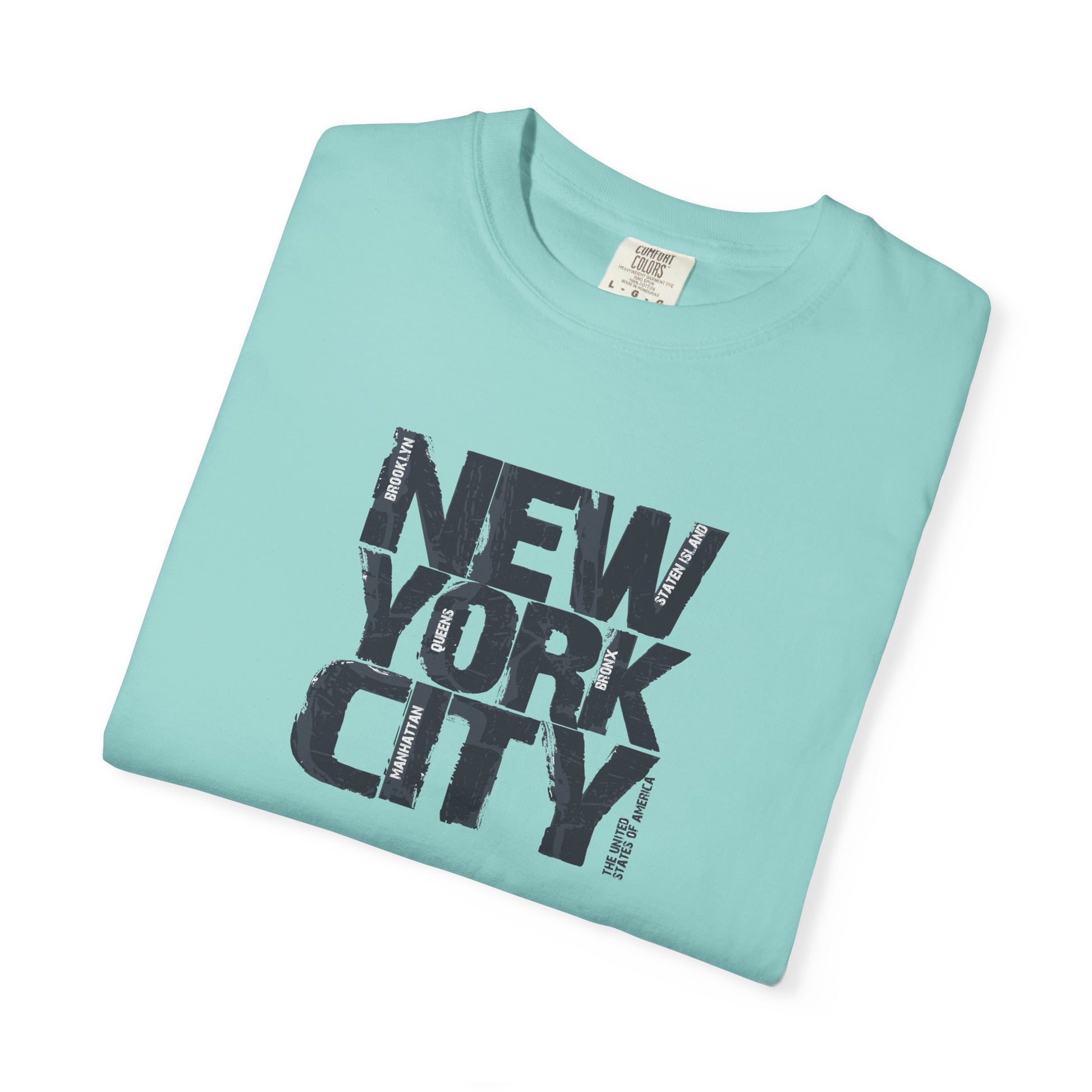 New York City Block Print T-Shirt Printify