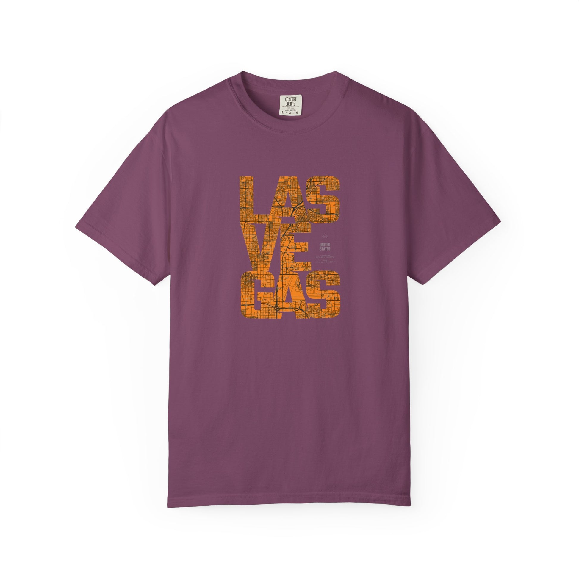 Las Vegas Vintage Text T-Shirt — Retro Desert Casino Tee