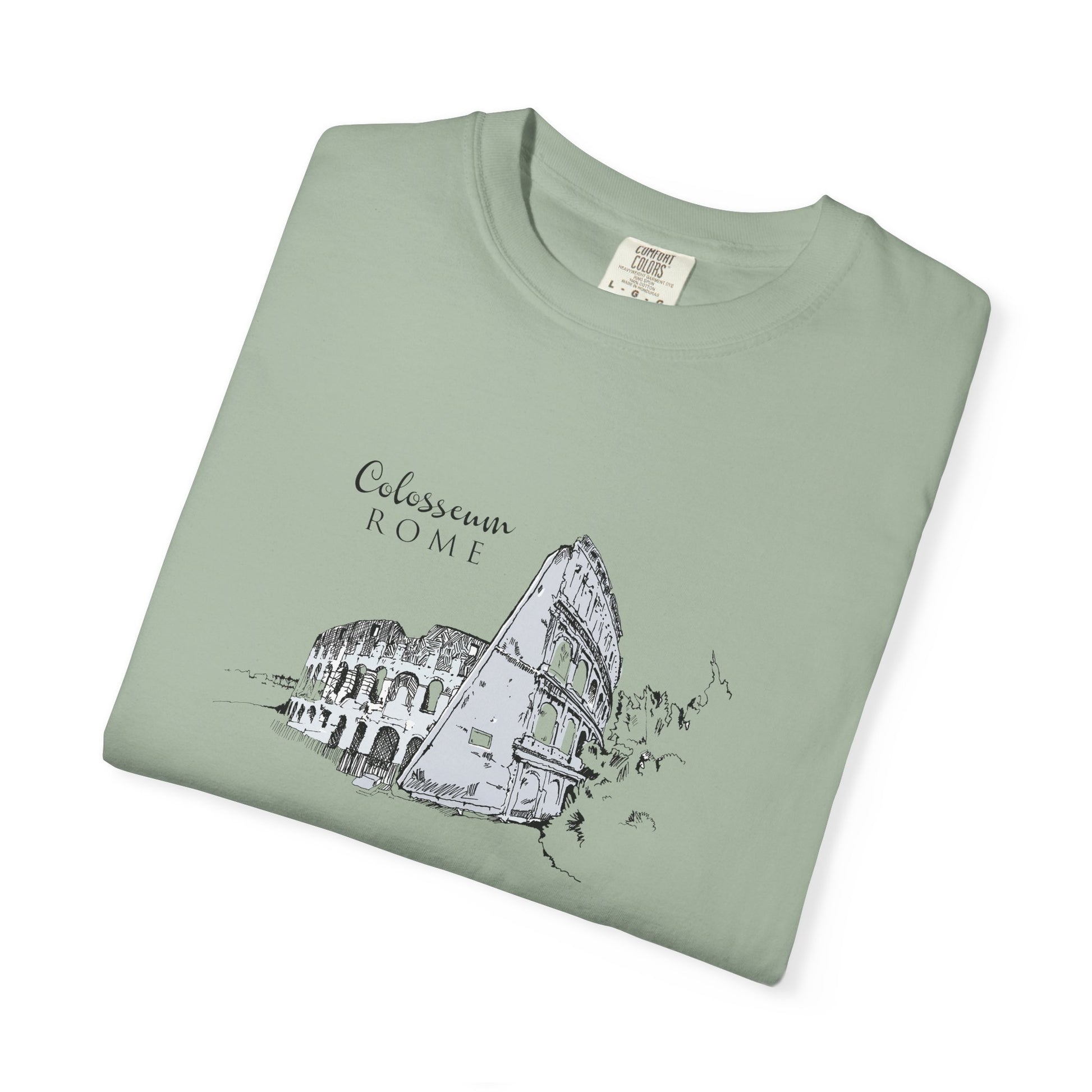 Rome Colosseum Sketch T-Shirt — Vintage Travel Tee world