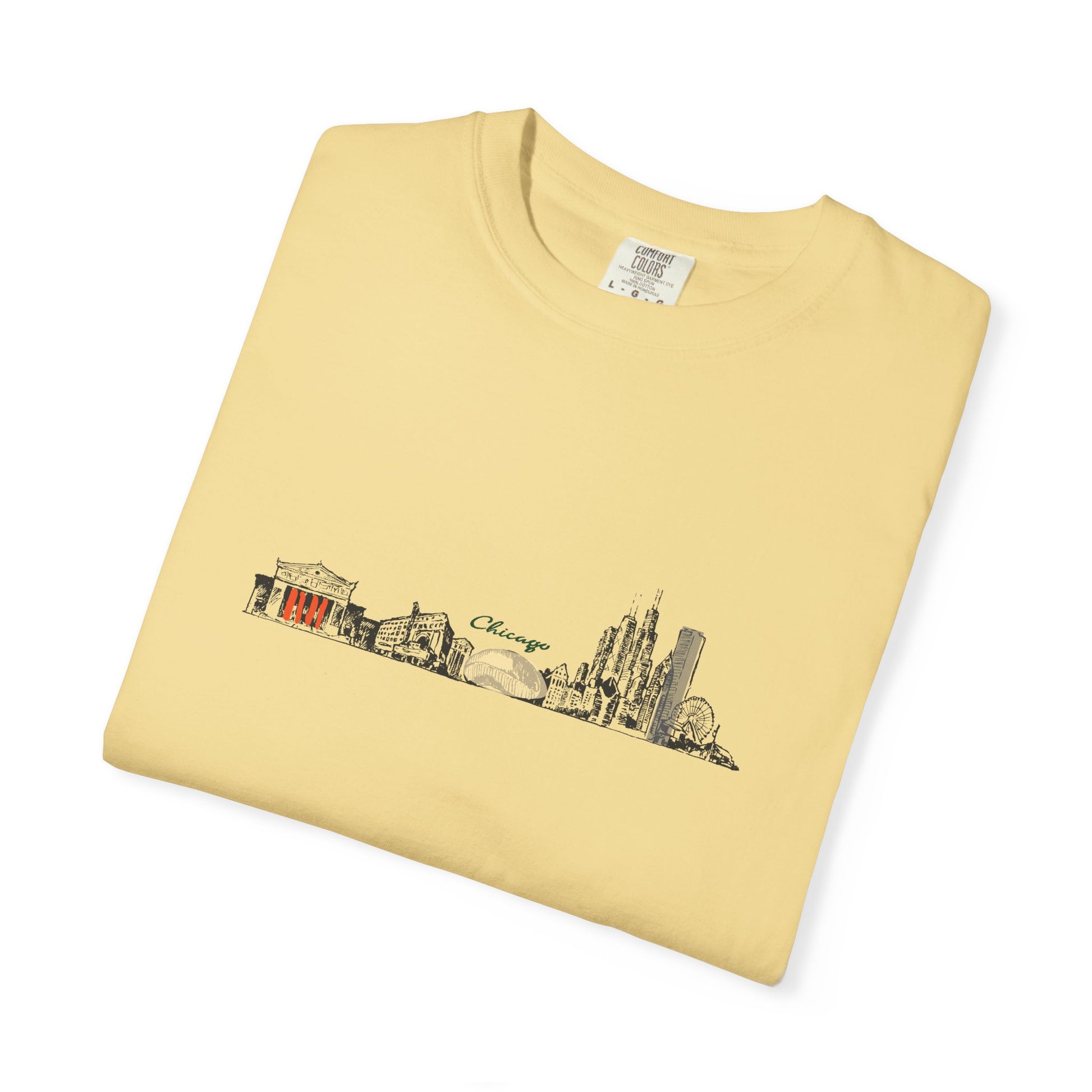 City Skyline T-Shirt — Minimal Watercolor Landmarks Tee