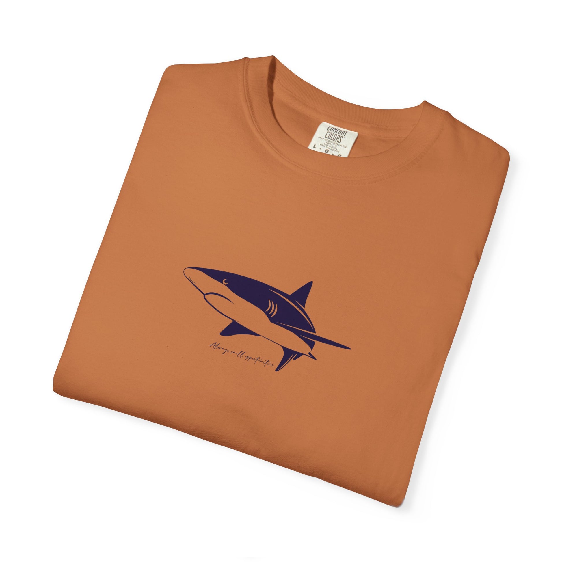 Shark Outline Tee — Minimalist Surf & Ocean Graphic T-Shirt