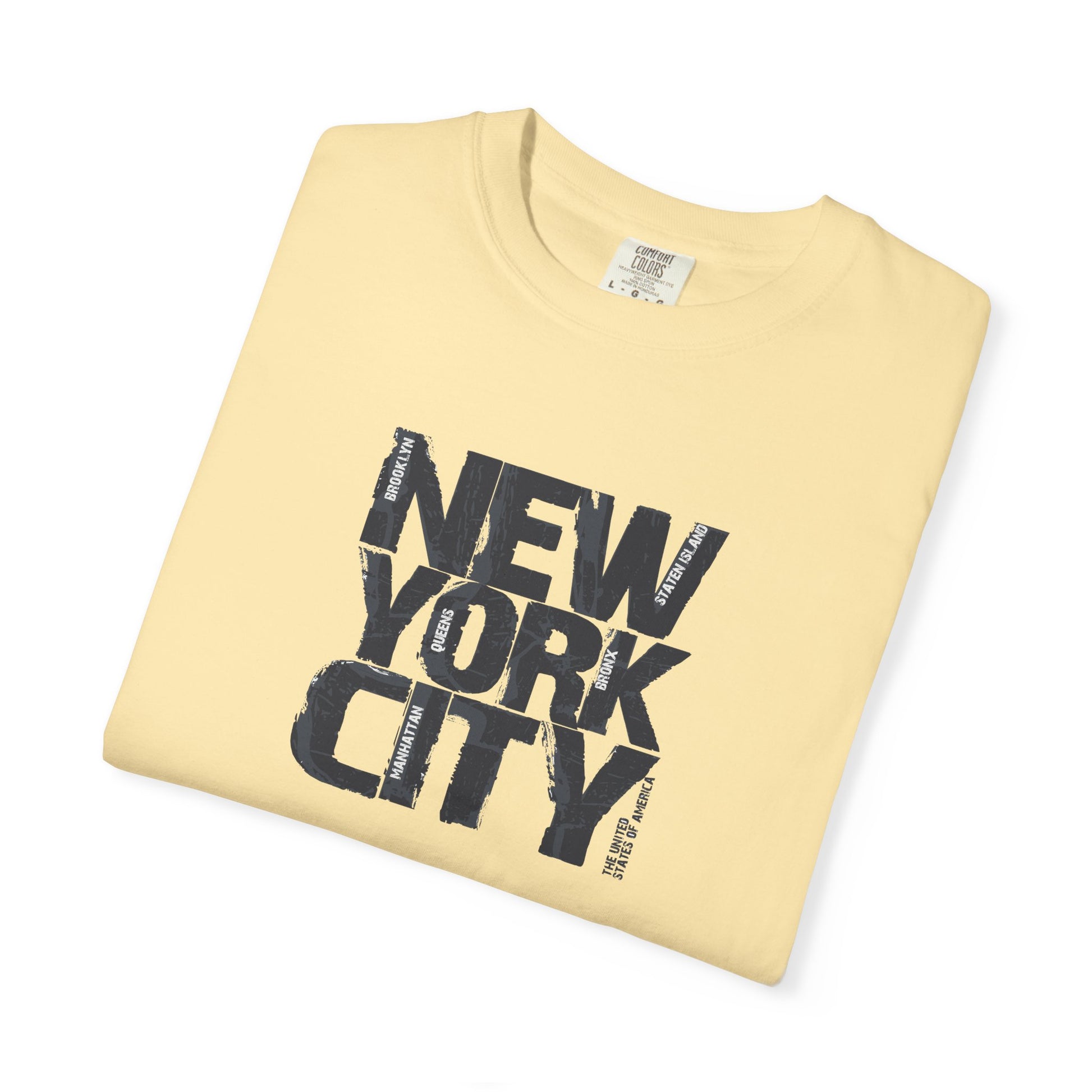 New York City Block Print T-Shirt Printify
