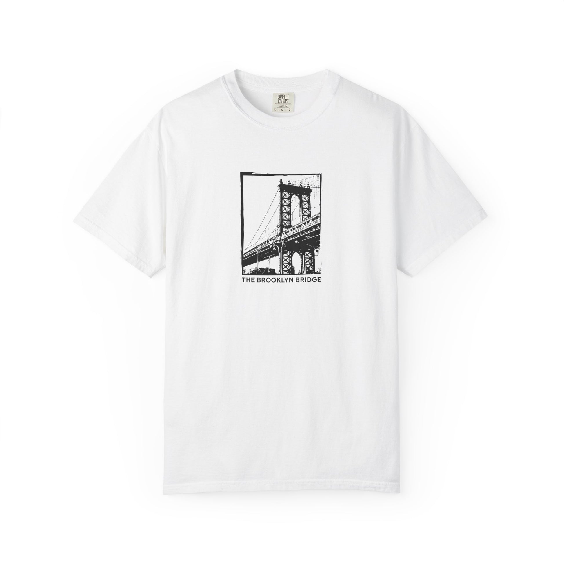 Brooklyn Bridge Sketch T-Shirt — Vintage Cityscape Tee