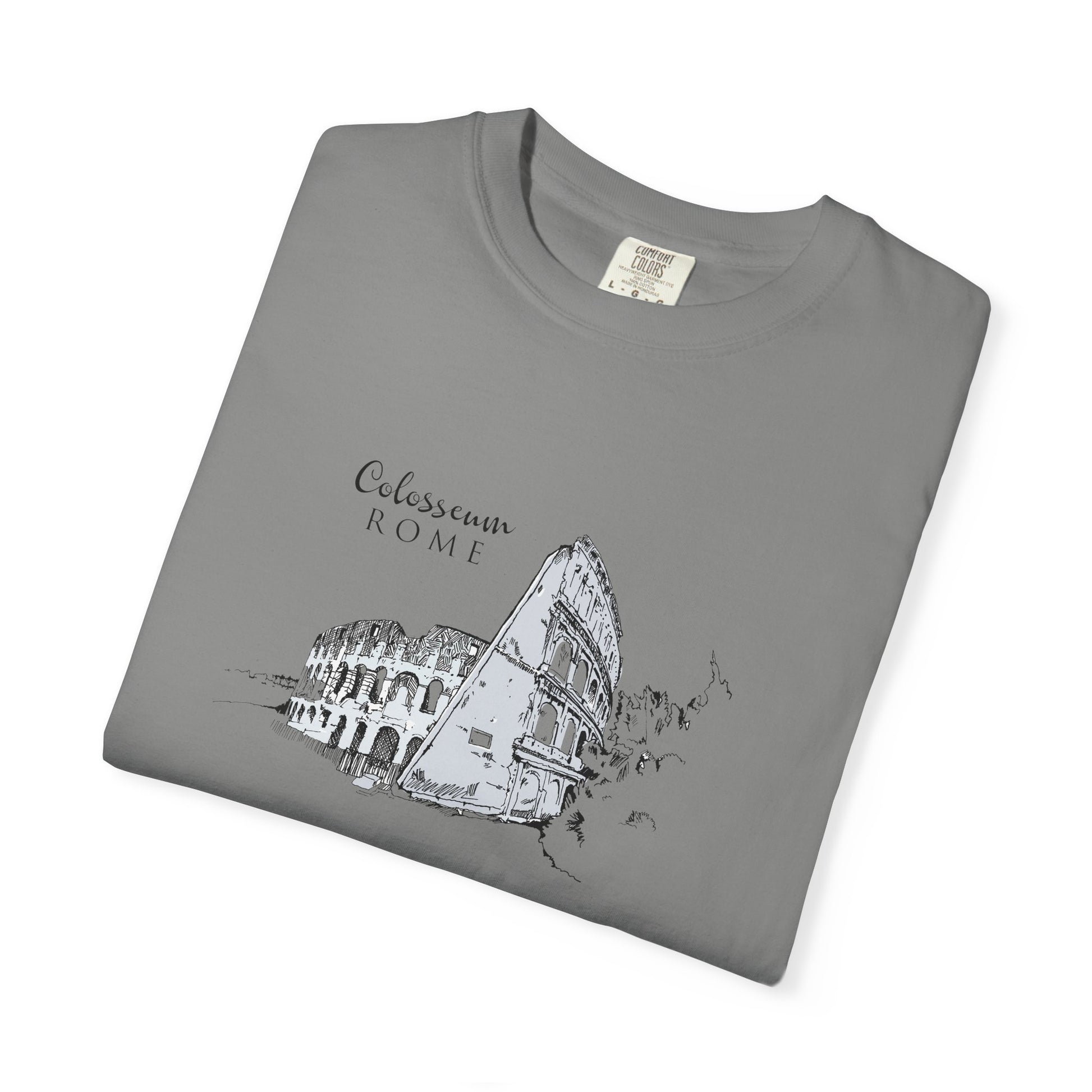 Rome Colosseum Sketch T-Shirt — Vintage Travel Tee world
