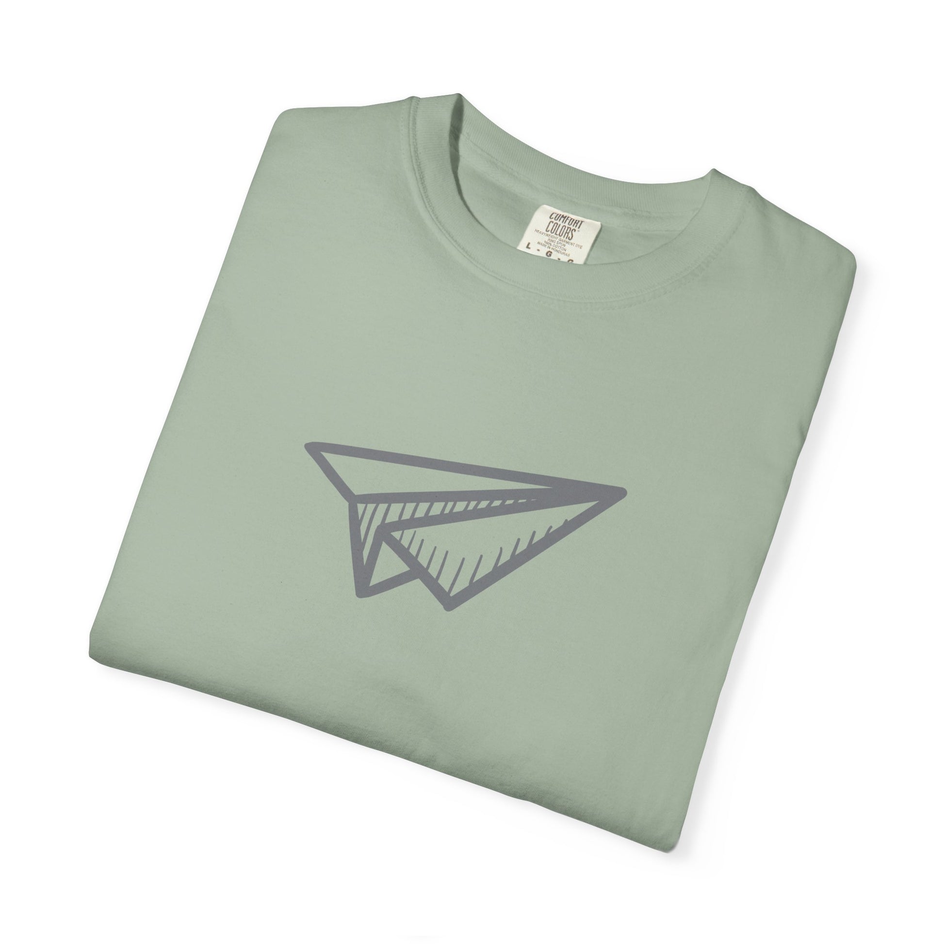 Paper Airplane Graphic T-Shirt — Minimalist Travel & Adventure Tee