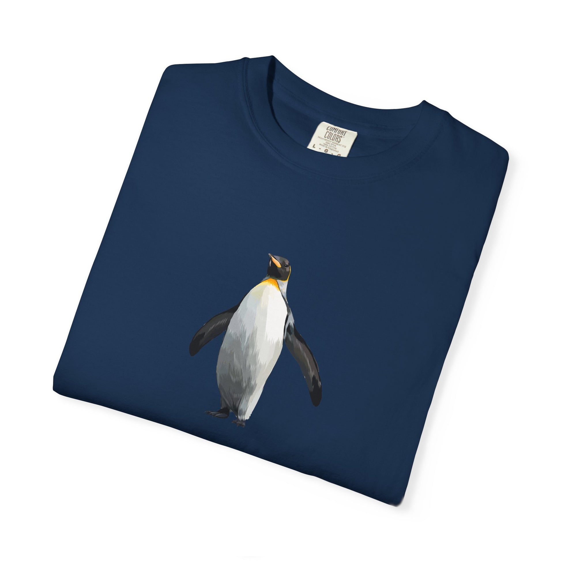 Penguin Graphic T-Shirt – Minimal King Penguin Illustration world