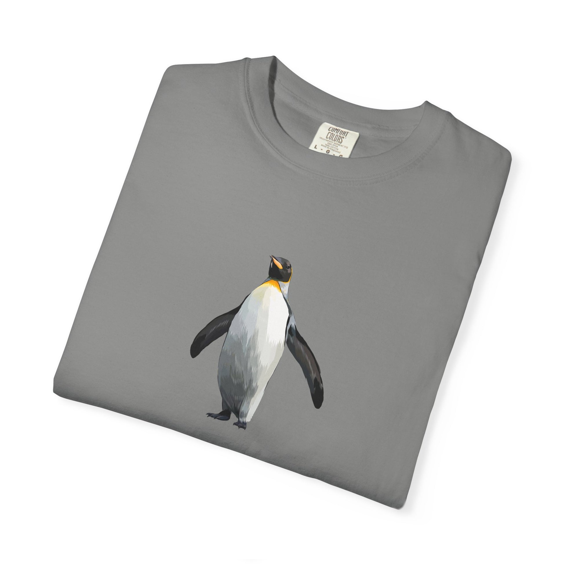 Penguin Graphic T-Shirt – Minimal King Penguin Illustration world