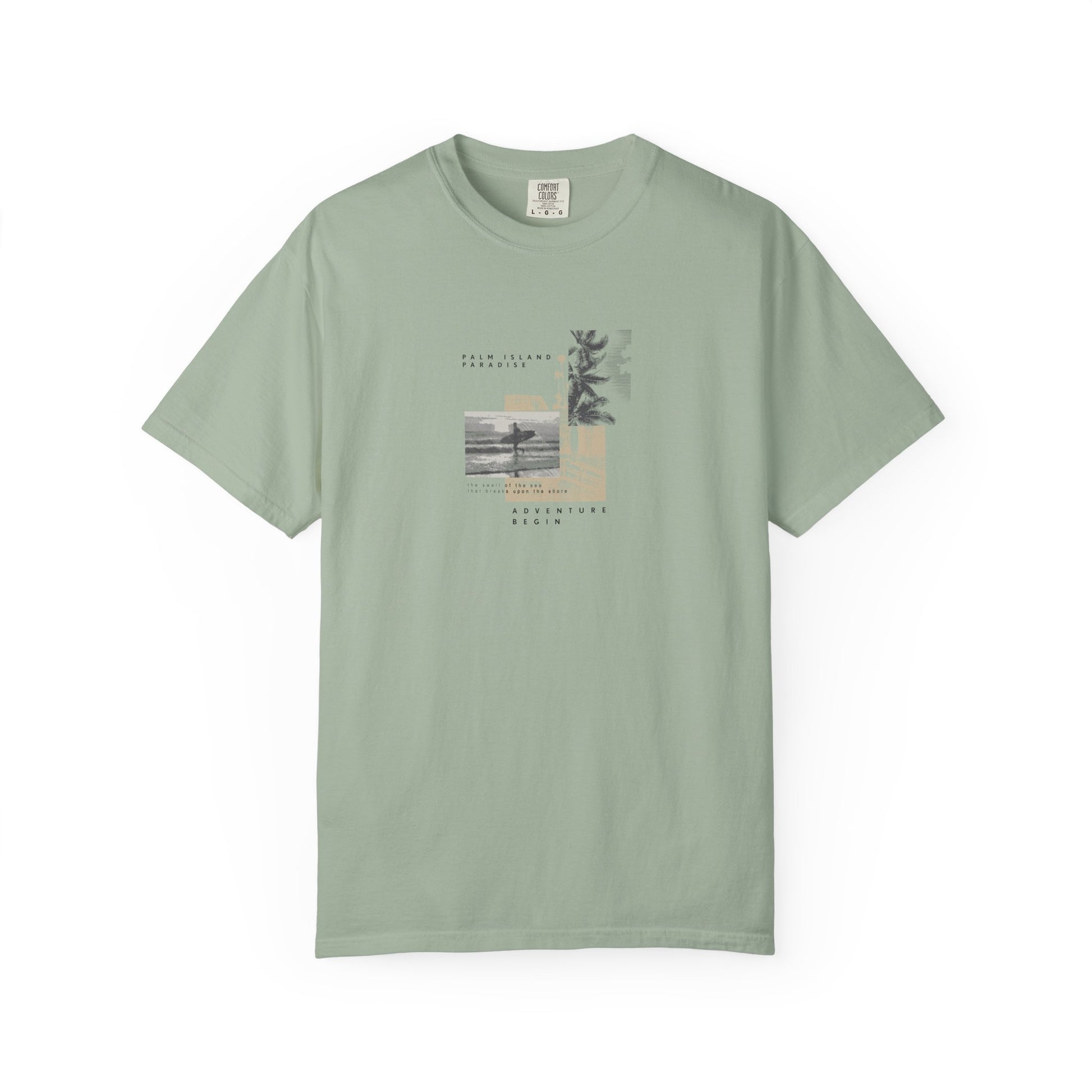 Graphic Tee - Coastal Collage "Take It Easy" Shirt