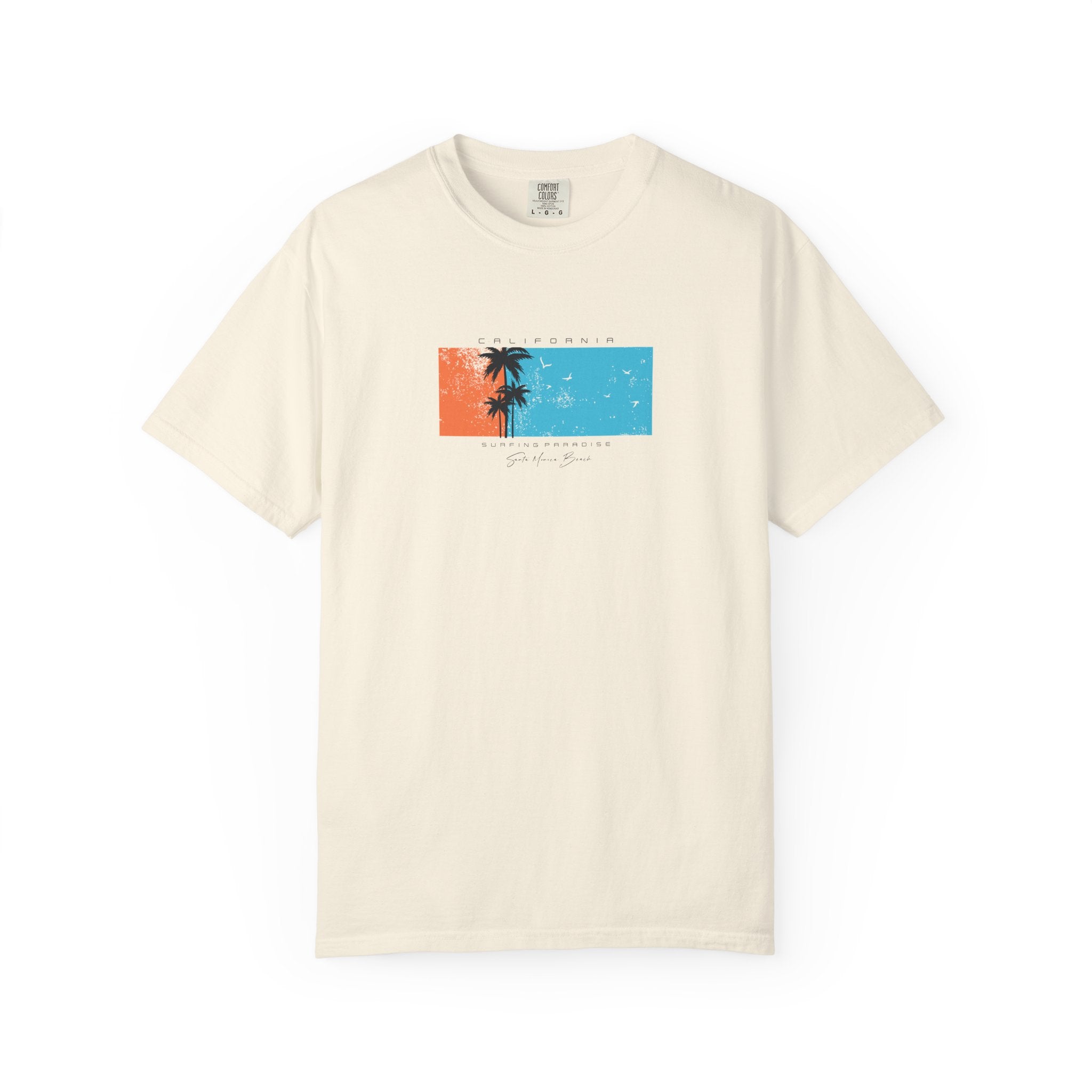 Vintage Palm Sunset T-Shirt — 'Stay Salty' Beach Graphic Tee