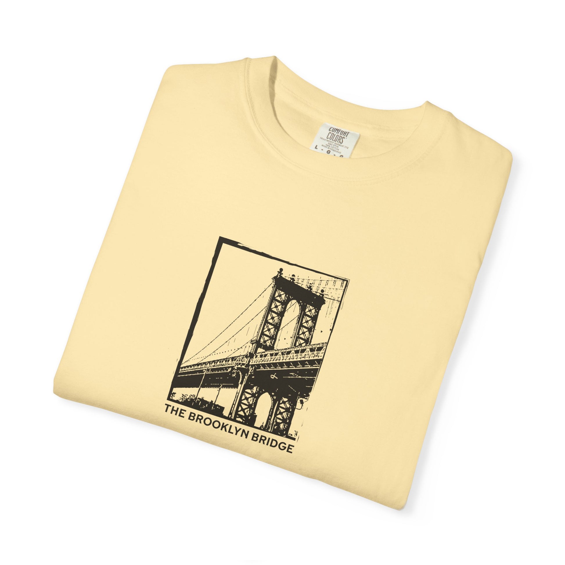 Brooklyn Bridge Sketch T-Shirt — Vintage Cityscape Tee