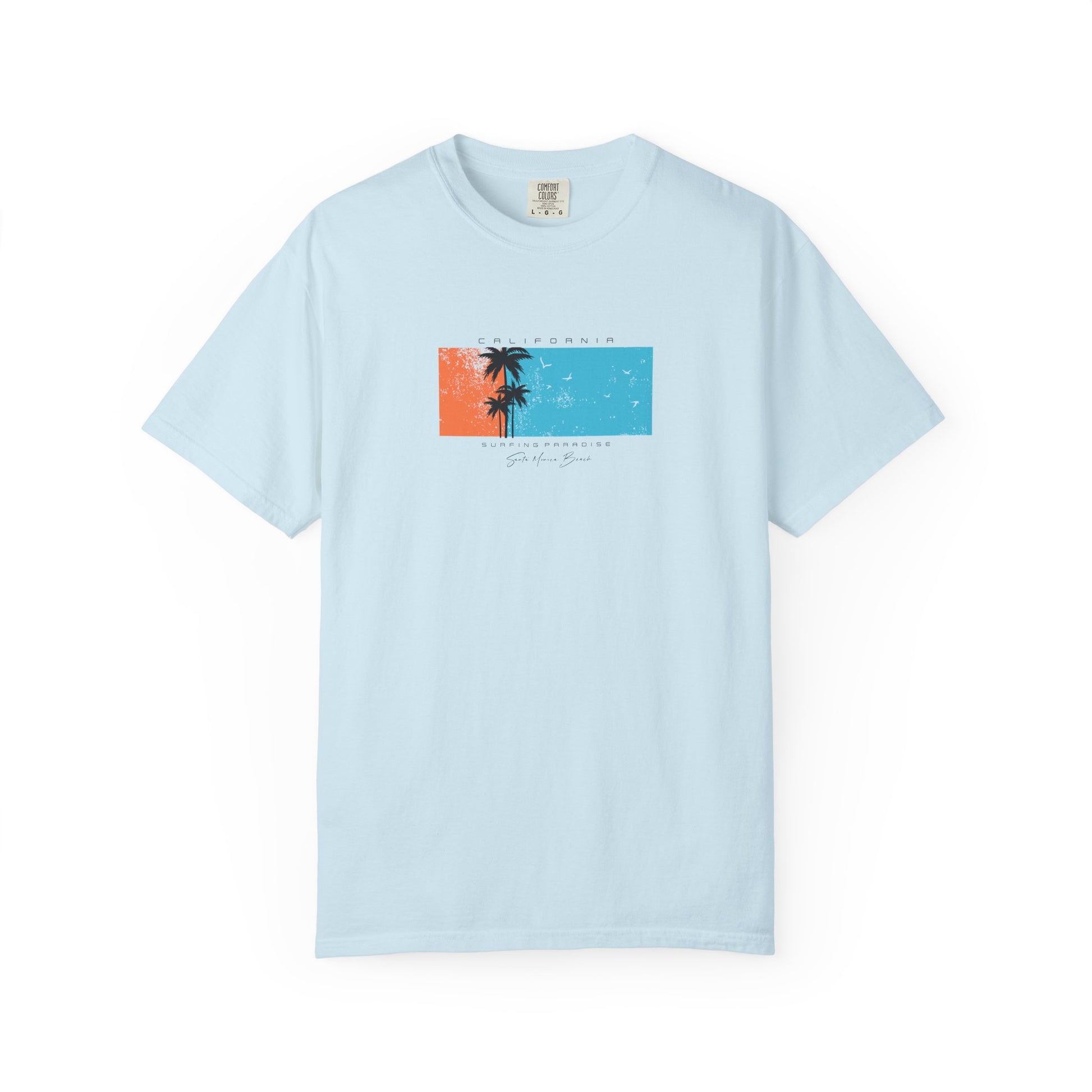 Vintage Palm Sunset T-Shirt — 'Stay Salty' Beach Graphic Tee
