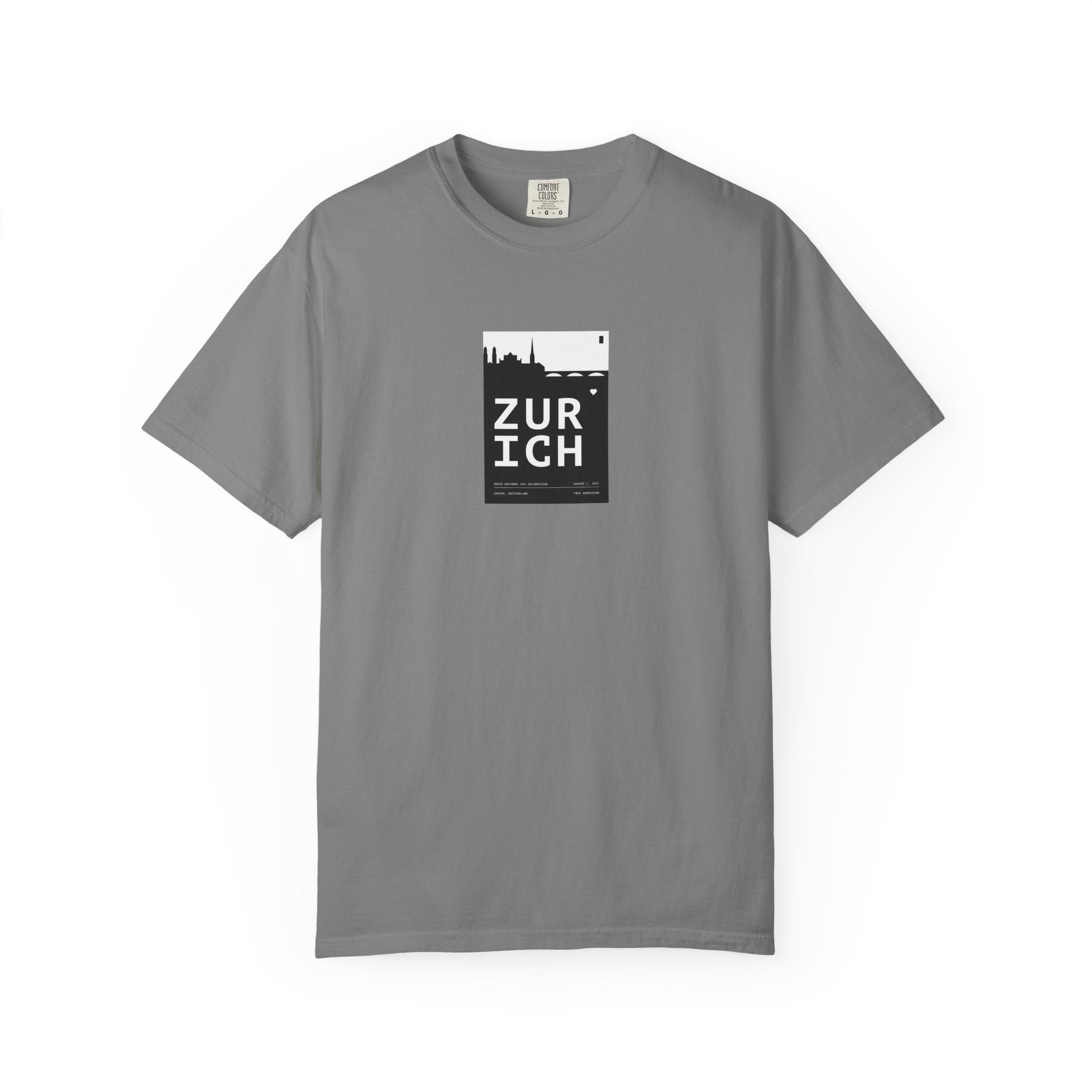 Zurich Skyline T-Shirt — Minimal City Graphic Tee