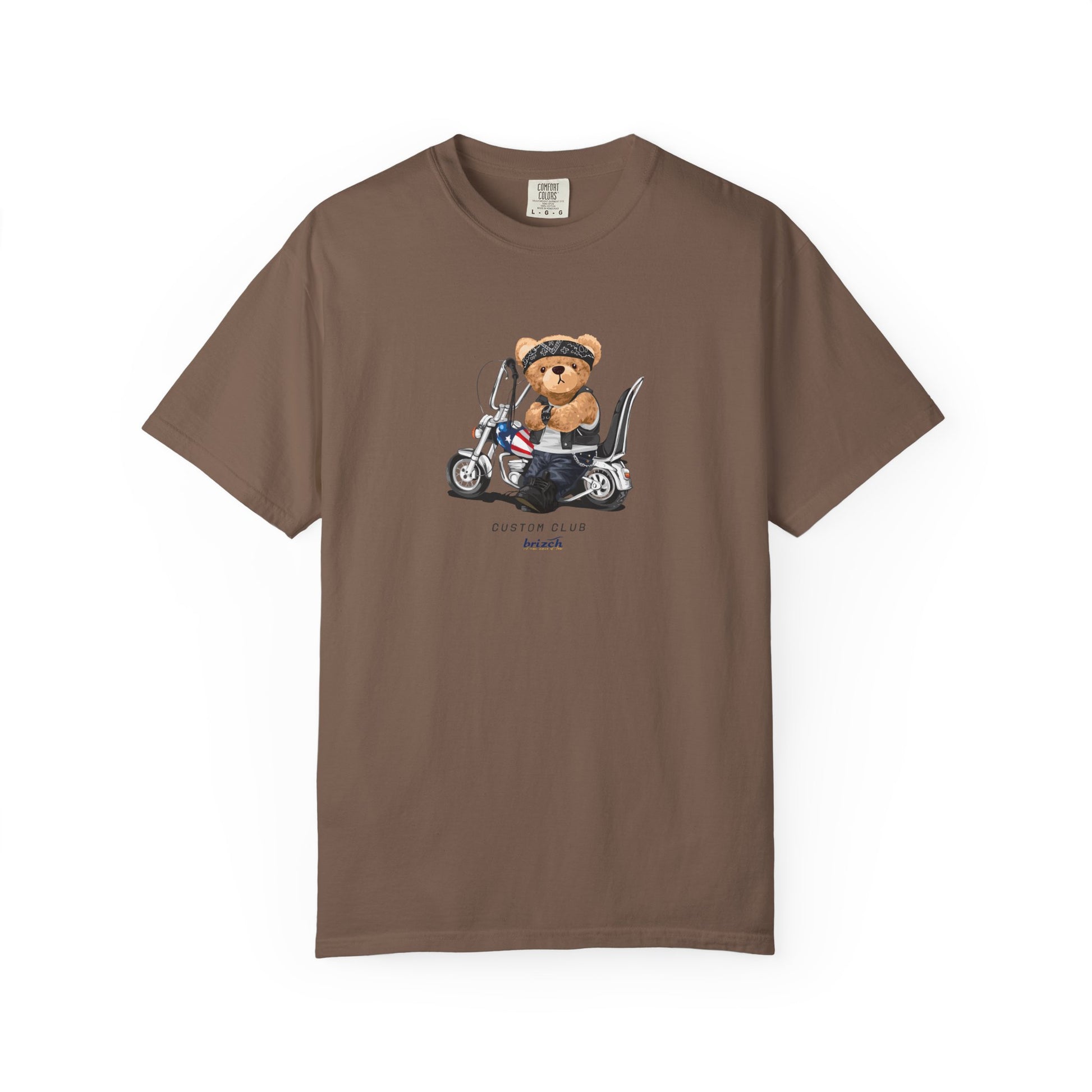 Teddy Bear on Scooter T-Shirt — Cute Vintage Scooter Graphic Tee Lifestyle