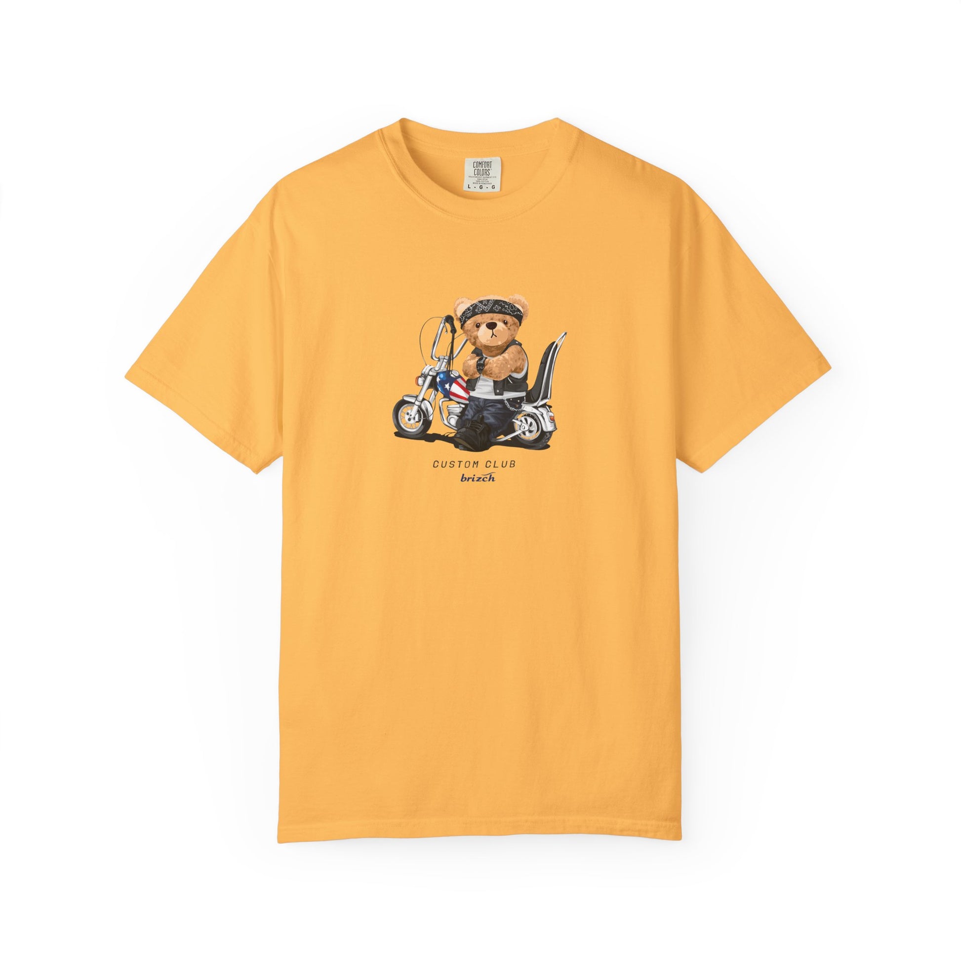 Teddy Bear on Scooter T-Shirt — Cute Vintage Scooter Graphic Tee Lifestyle