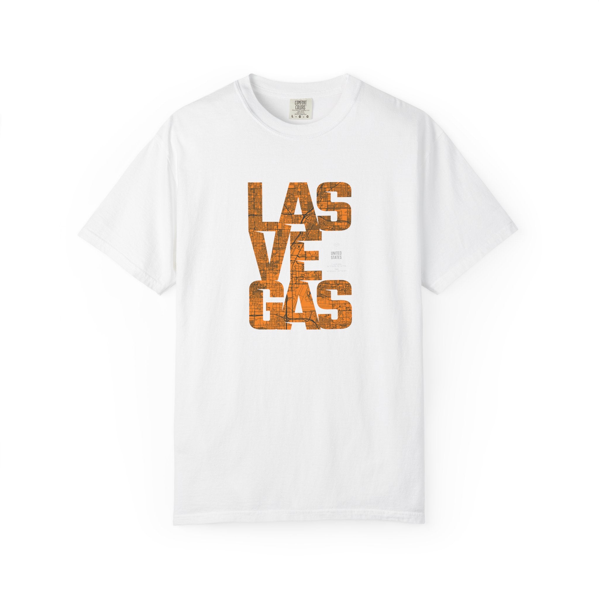 Las Vegas Vintage Text T-Shirt — Retro Desert Casino Tee