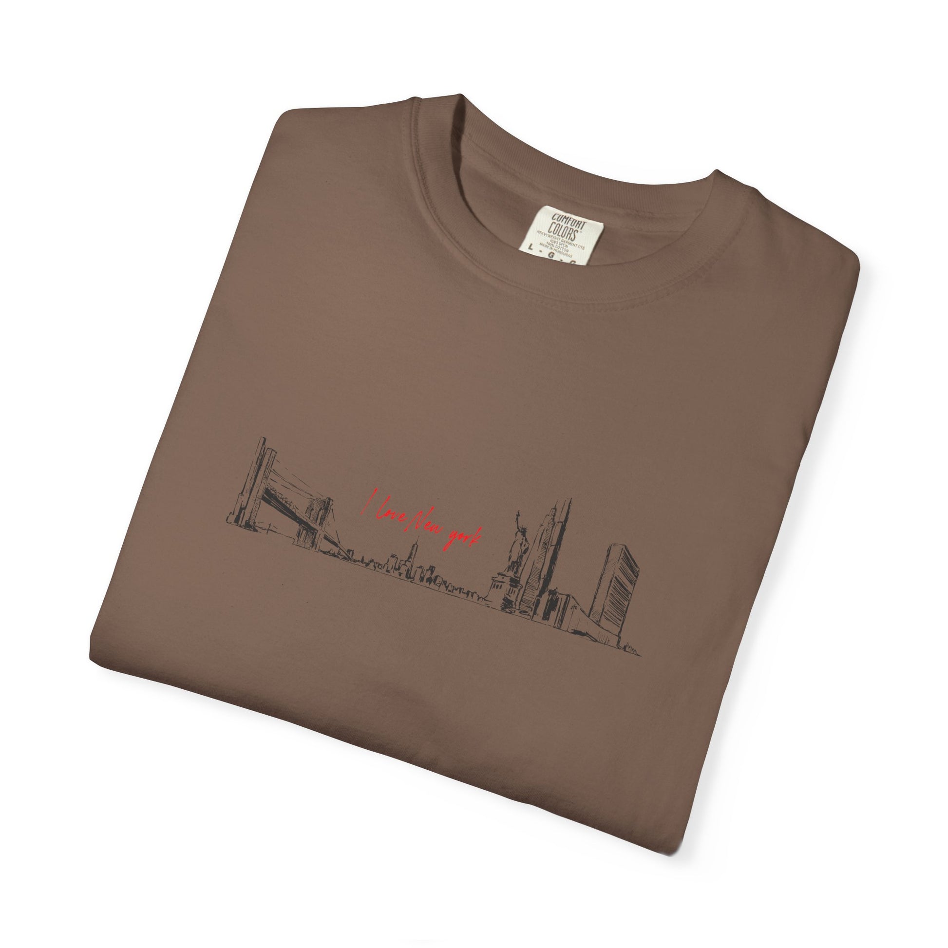 City Skyline Sketch T-Shirt — "wish you were here" Minimal Graphic Tee