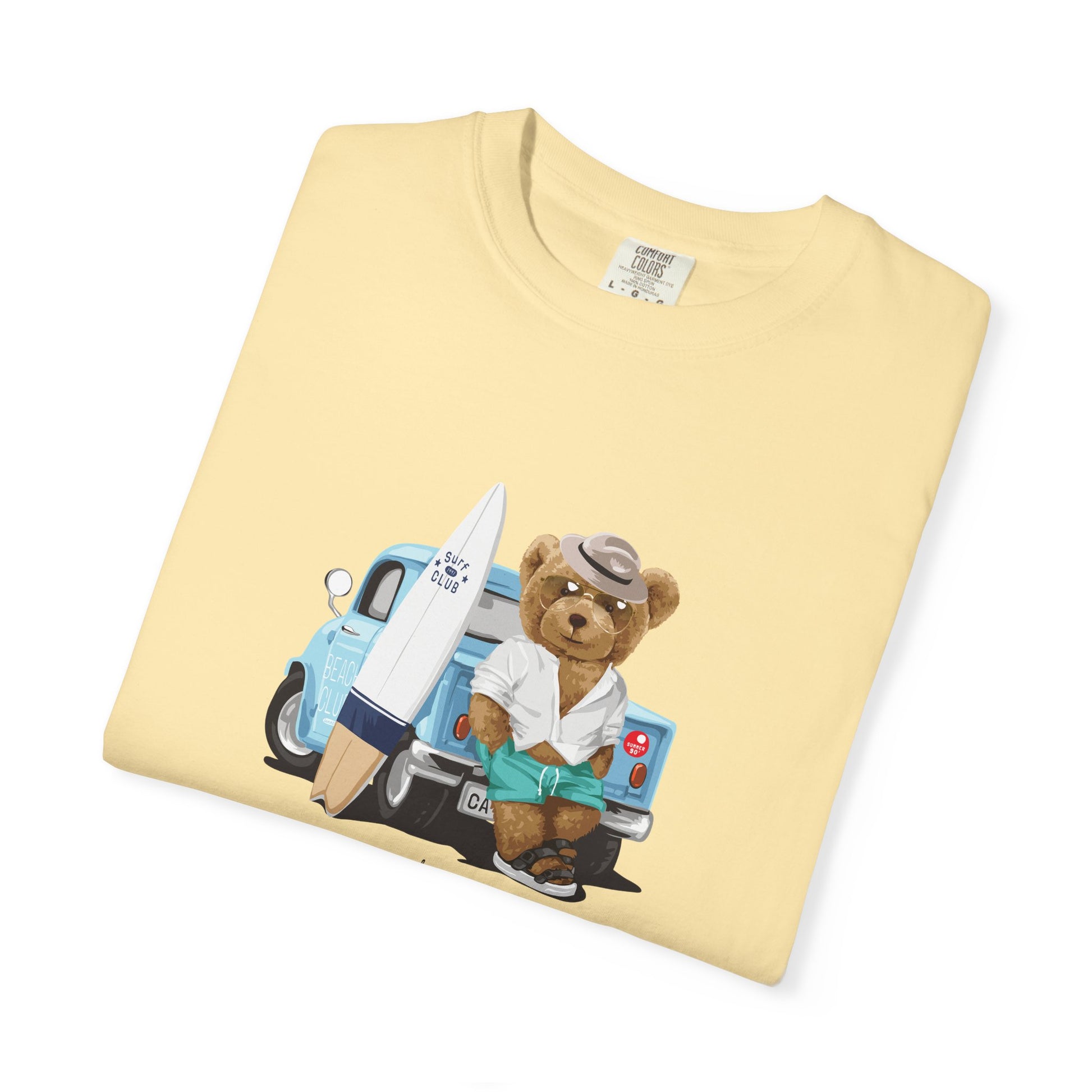 Bear Vacation Graphic T-Shirt — 'Holidays' Cute Teddy with Camper Lifestyle
