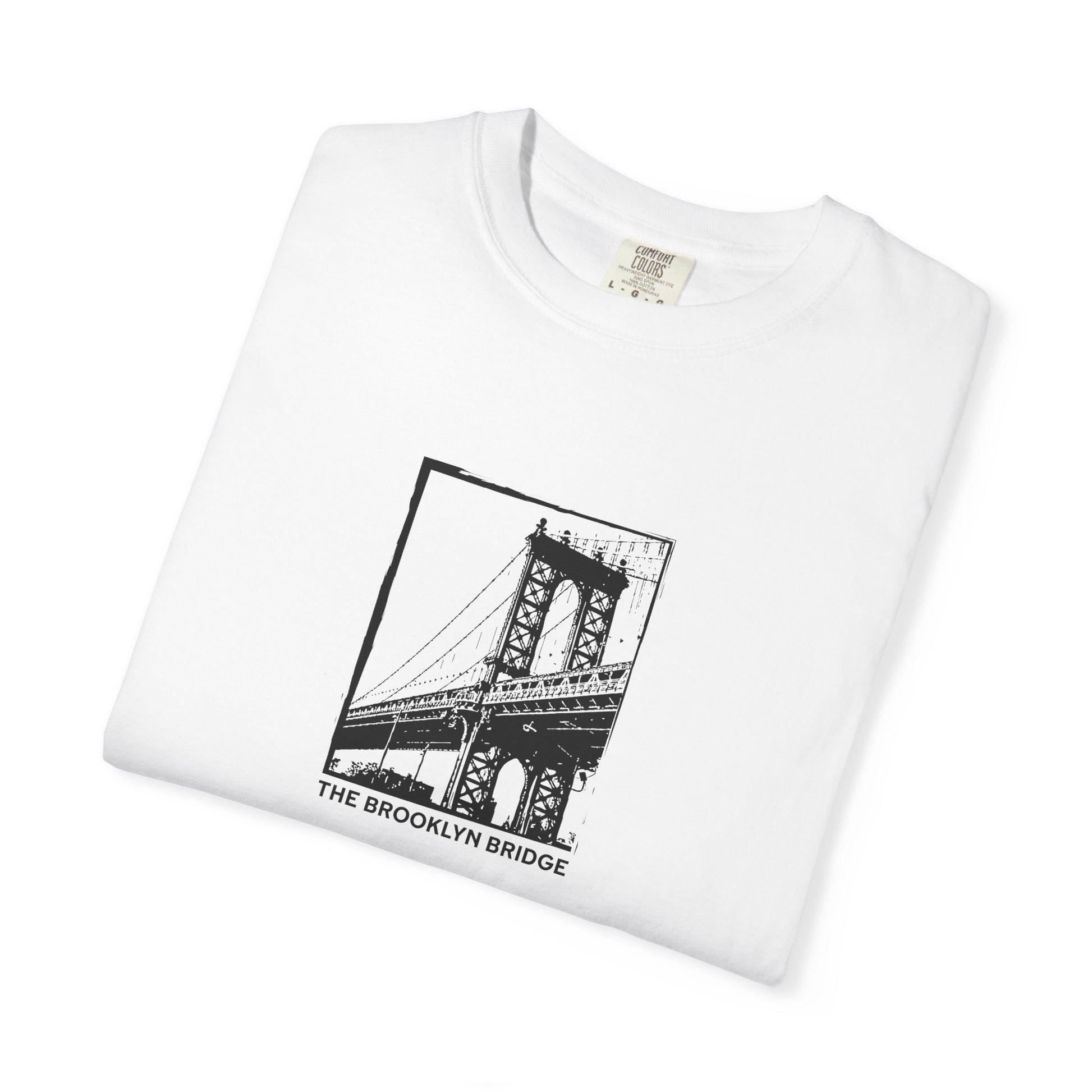Brooklyn Bridge Sketch T-Shirt — Vintage Cityscape Tee