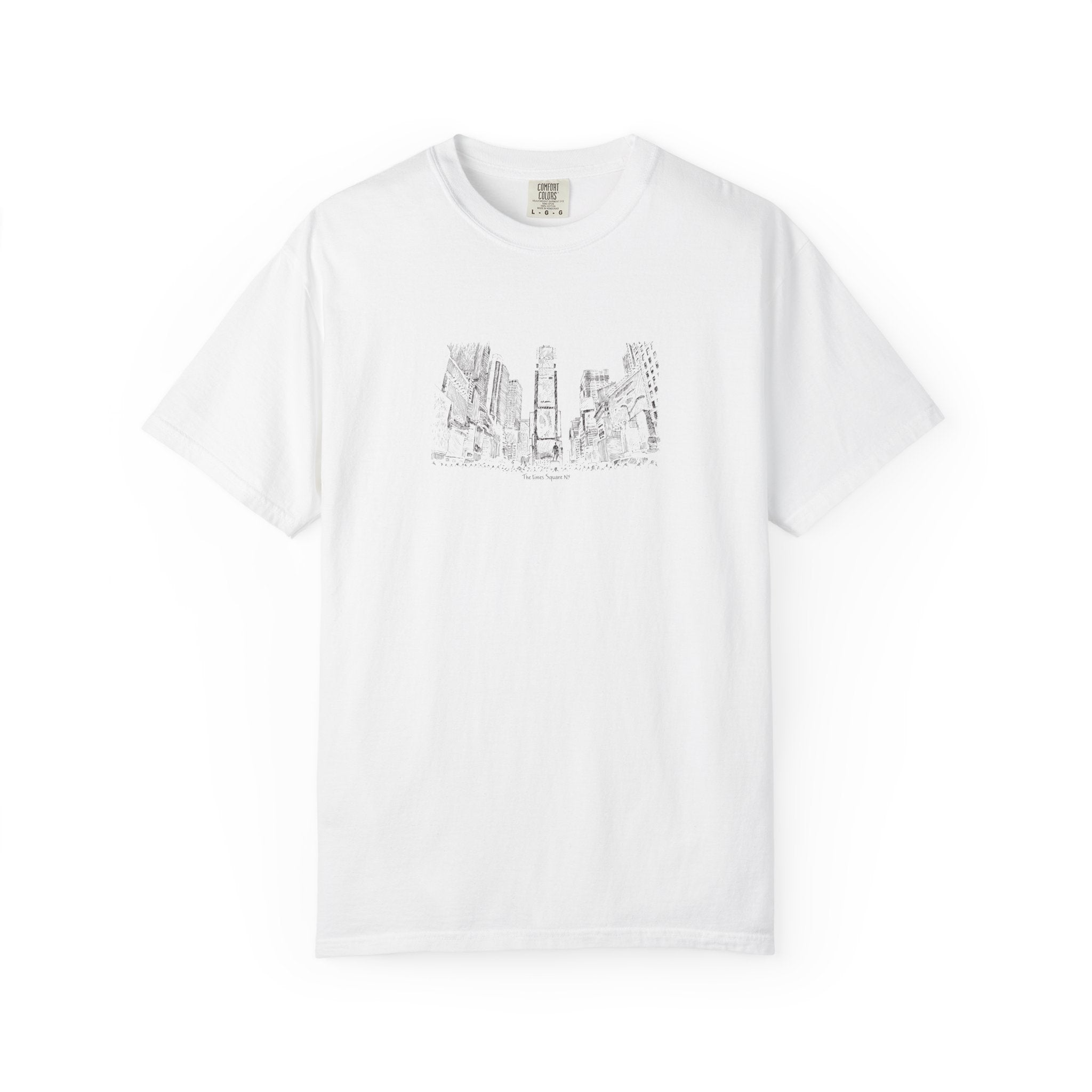 City Sketch T-Shirt – Minimal New York Skyline Drawing Tee