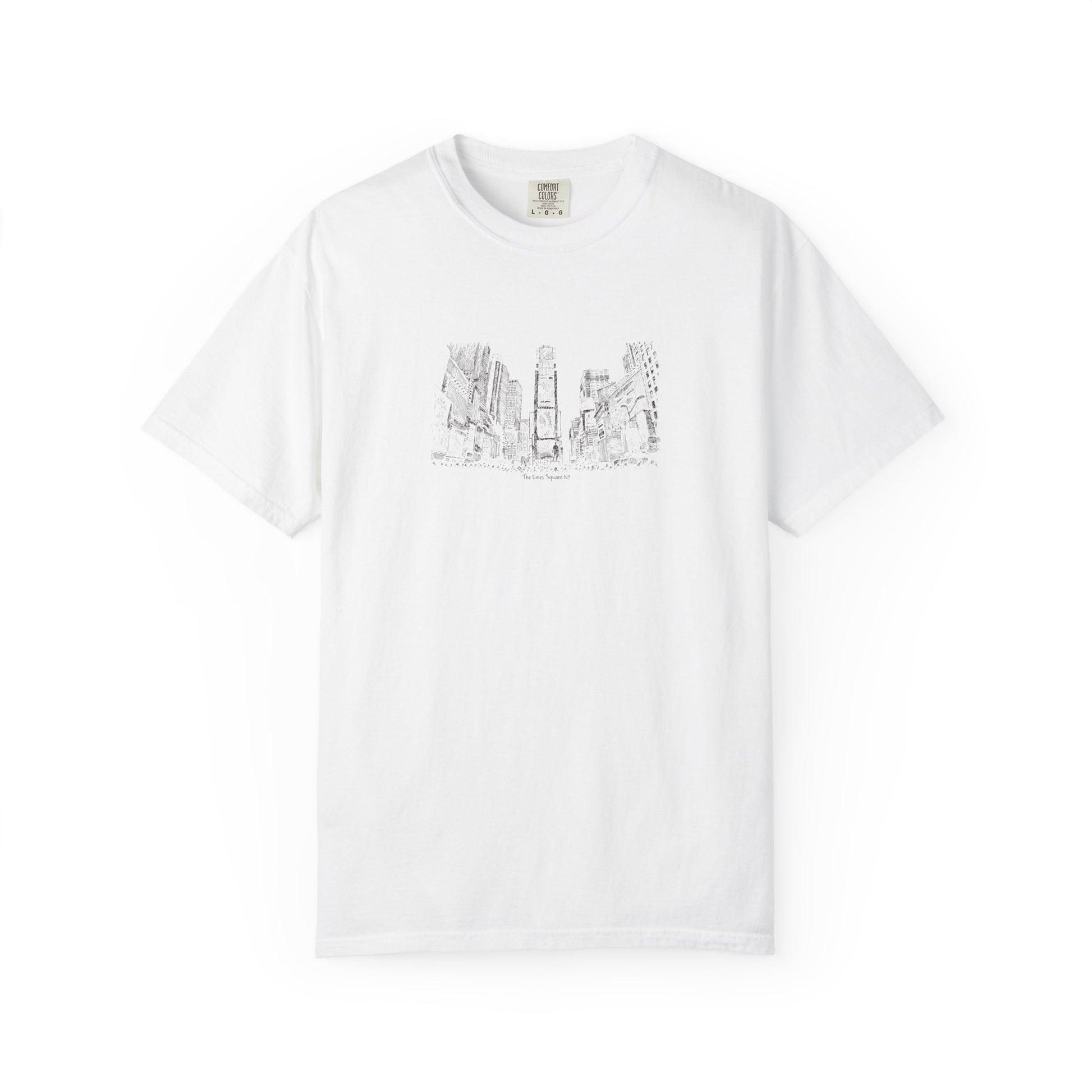 City Sketch T-Shirt – Minimal New York Skyline Drawing Tee