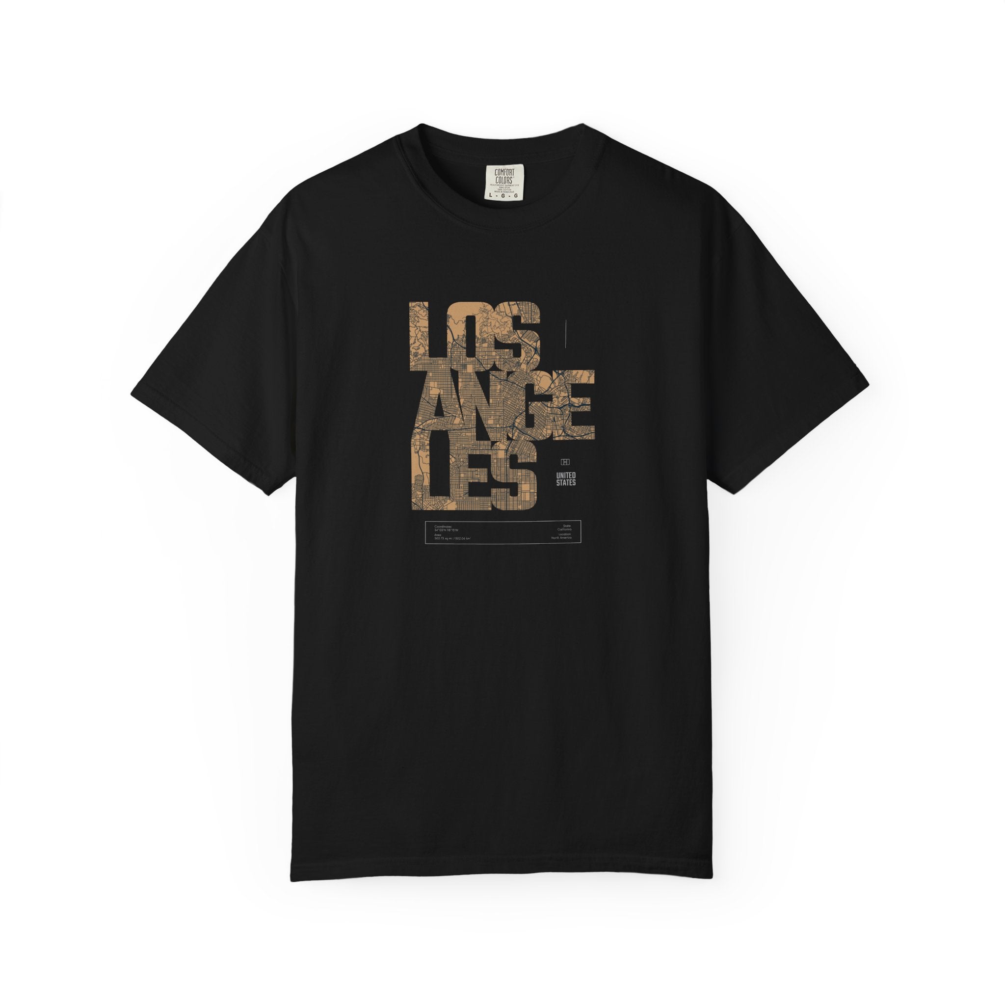 Los Angeles Camo Text T-Shirt — City Graphic Tee